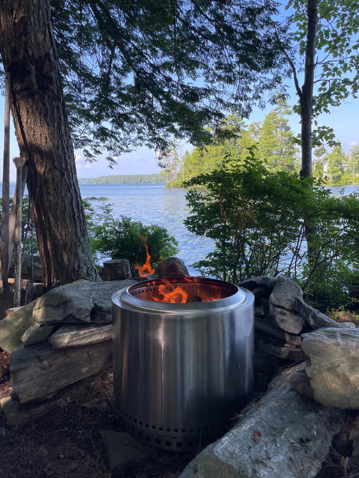 Solo Stove Ranger 2.0 with Stand - 15 Inch Smokeless Portable Fire Pit - Lightweight Outdoor Fireplace with Removable Ash Pan, Stainless Steel, Carry Case Included customer photo 1