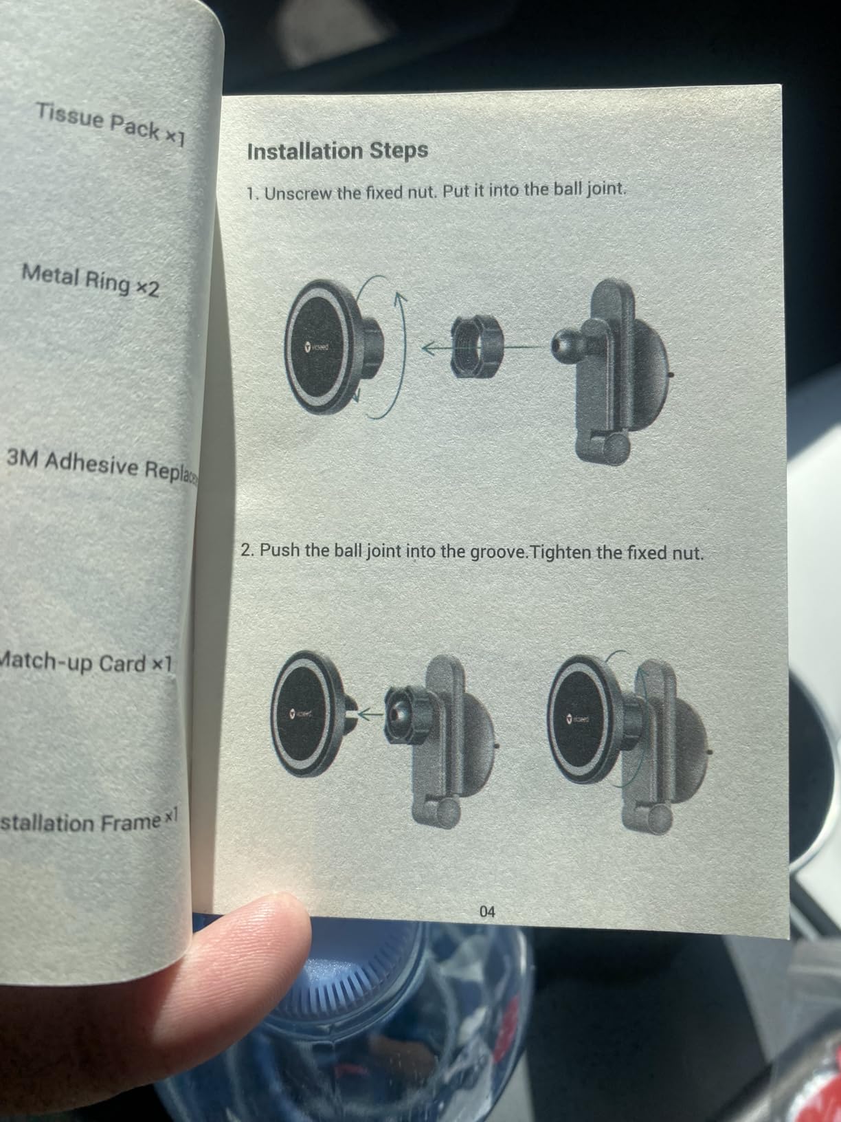 VICSEED Tesla Phone Mount [Strongest Magnet Power] Foldable Hidden Tesla Phone Holder Fit for All Phone, Tesla Model 3 Model Y for MagSafe Car Mount customer photo 2