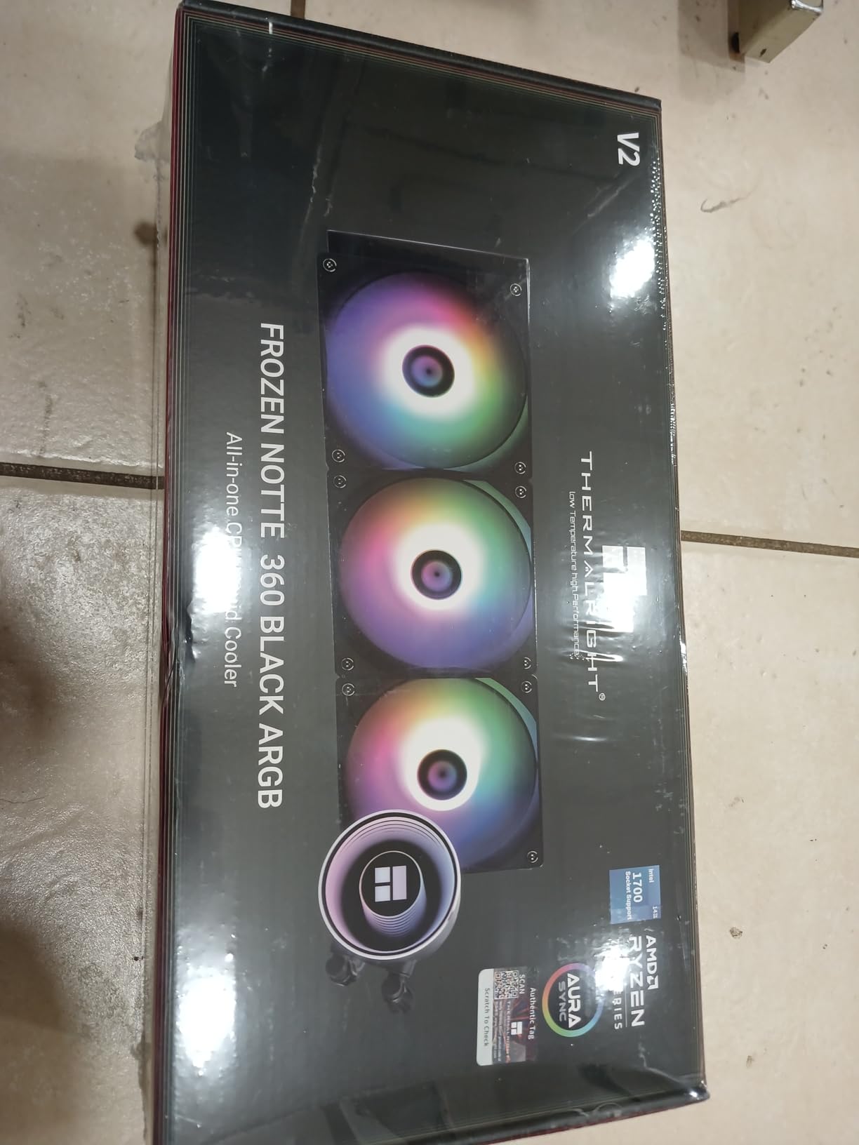 Thermalright Frozen Notte 360 White ARGB V2 Water Cooling CPU Cooler, 360 Specification CPU Liquid Cooler, 3 PWM Fans customer photo 1