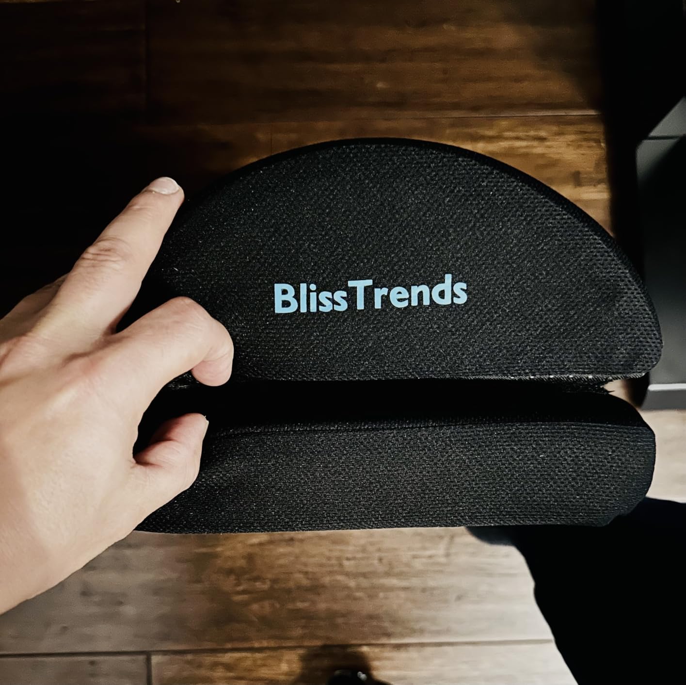 BlissTrends Foot Rest for Under Desk at Work-Versatile Foot Stool with Washable Cover-Comfortable Footrest with 2 Adjustable Heights for Car,Home and Office to Relieve Back,Lumbar,Knee Pain-Black customer photo 2