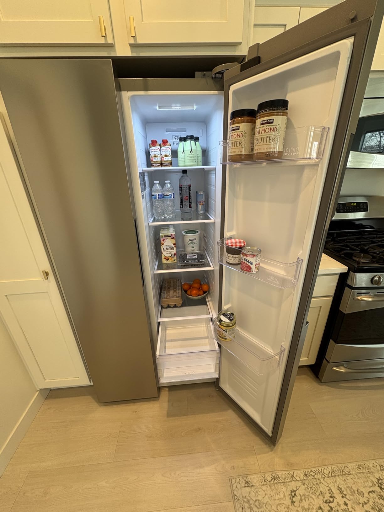 Hamilton Beach HBF1558 15.6 cu ft Counter Depth Full Size Refrigerator, Side Doors, Stainless customer photo 2