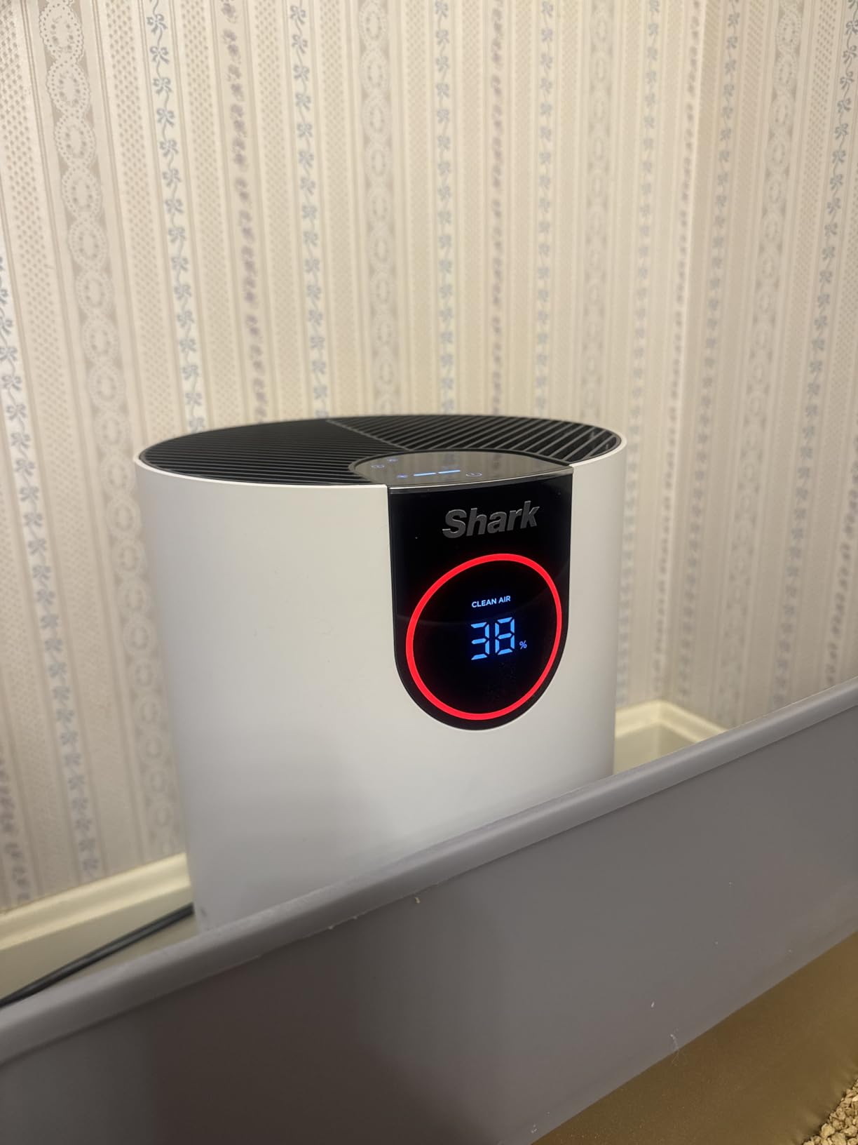 Shark Air Purifier for Home, Clean Sense, for Bedroom, Nursery, Home Office, HEPA-Exceeding Filter, Captures Pollutants, Pet Dander, Dust, Odor, Smoke, HP102PET, White customer photo 2