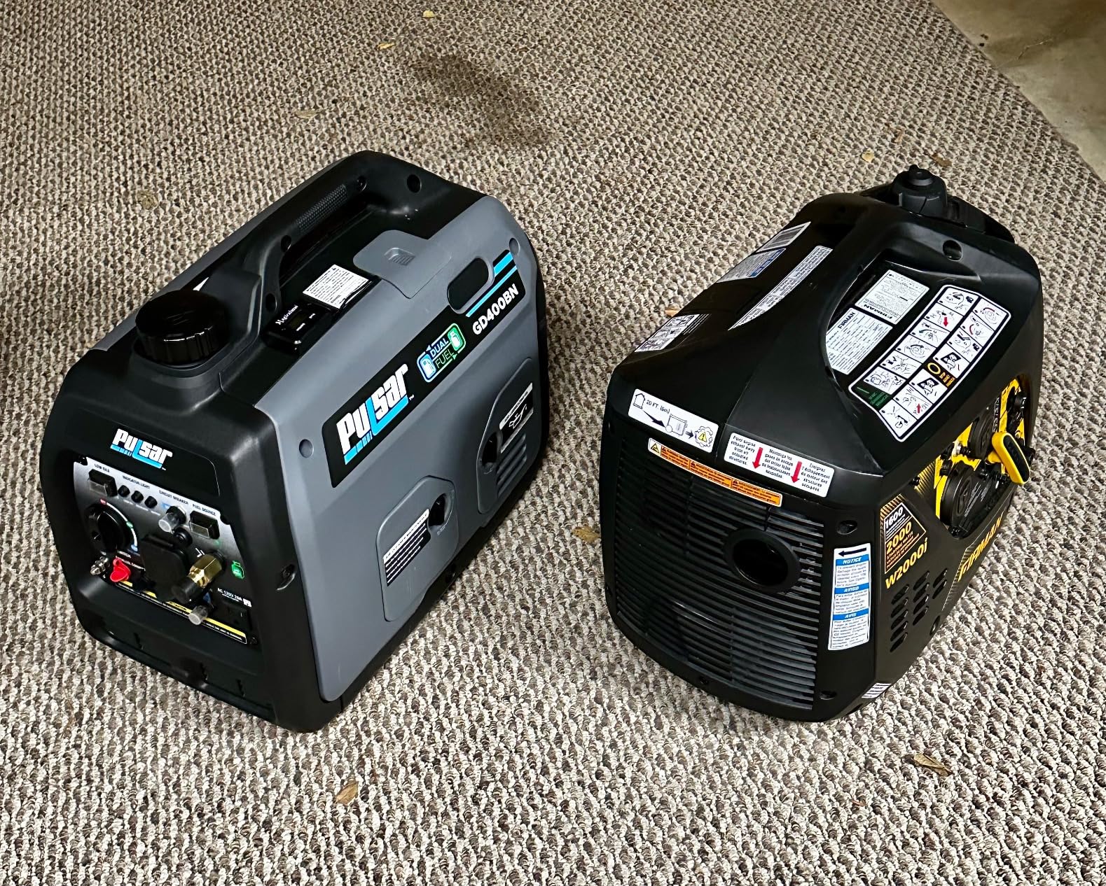 Pulsar Products GD400BN, 4000W Portable Super-Quiet Dual Fuel Inverter Generator with Parallel Capability, RV-Ready, CARB Compliant customer photo 1