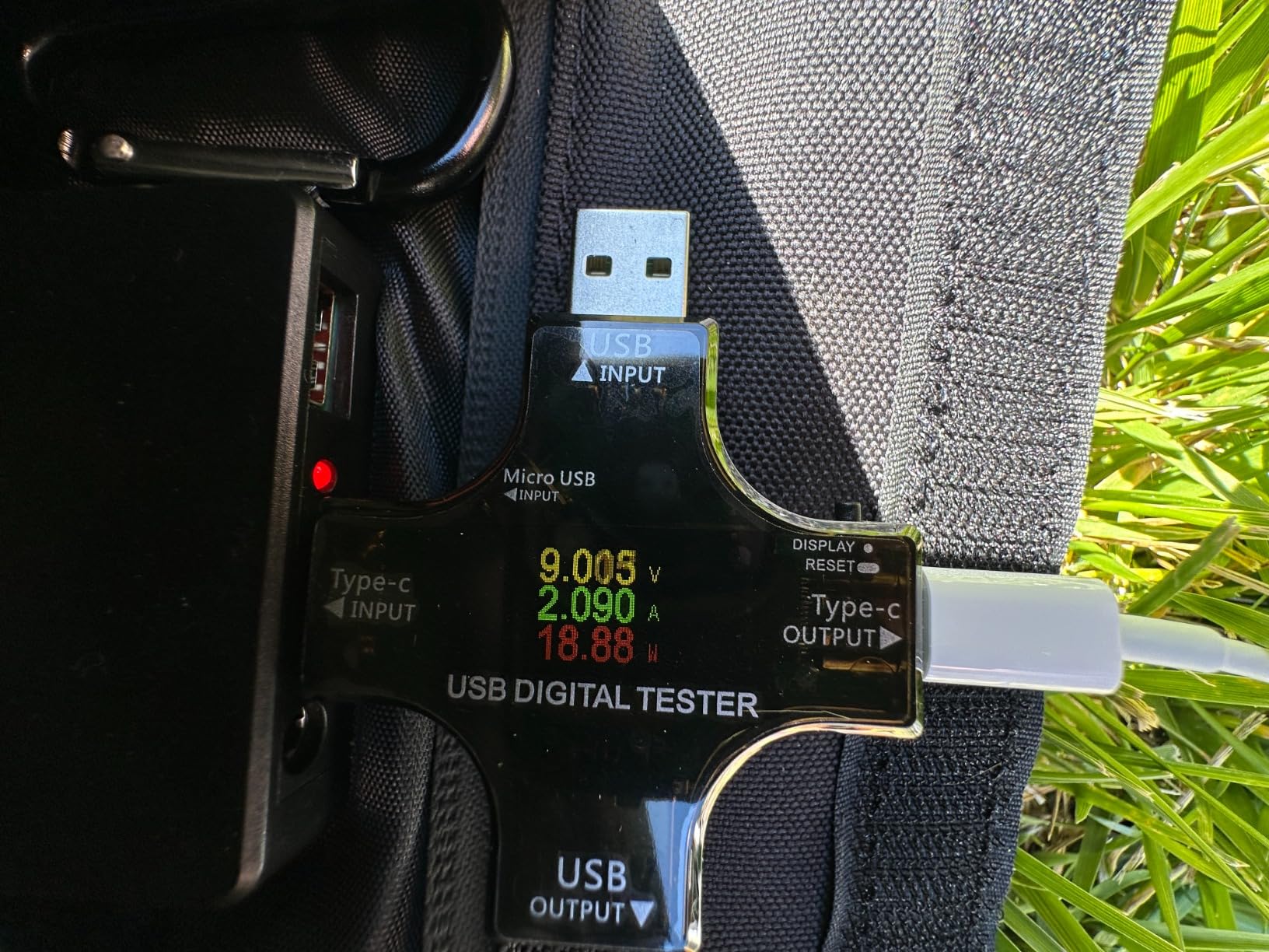 BLAVOR 10W Portable Solar Charger(5V/2A Max), Small Foldable Solar Panel with USB-C USB-A Outputs Compatible with Cell Phone Tablet, IPX4 Waterproof for Camping, Hiking, Backpacking customer photo 1