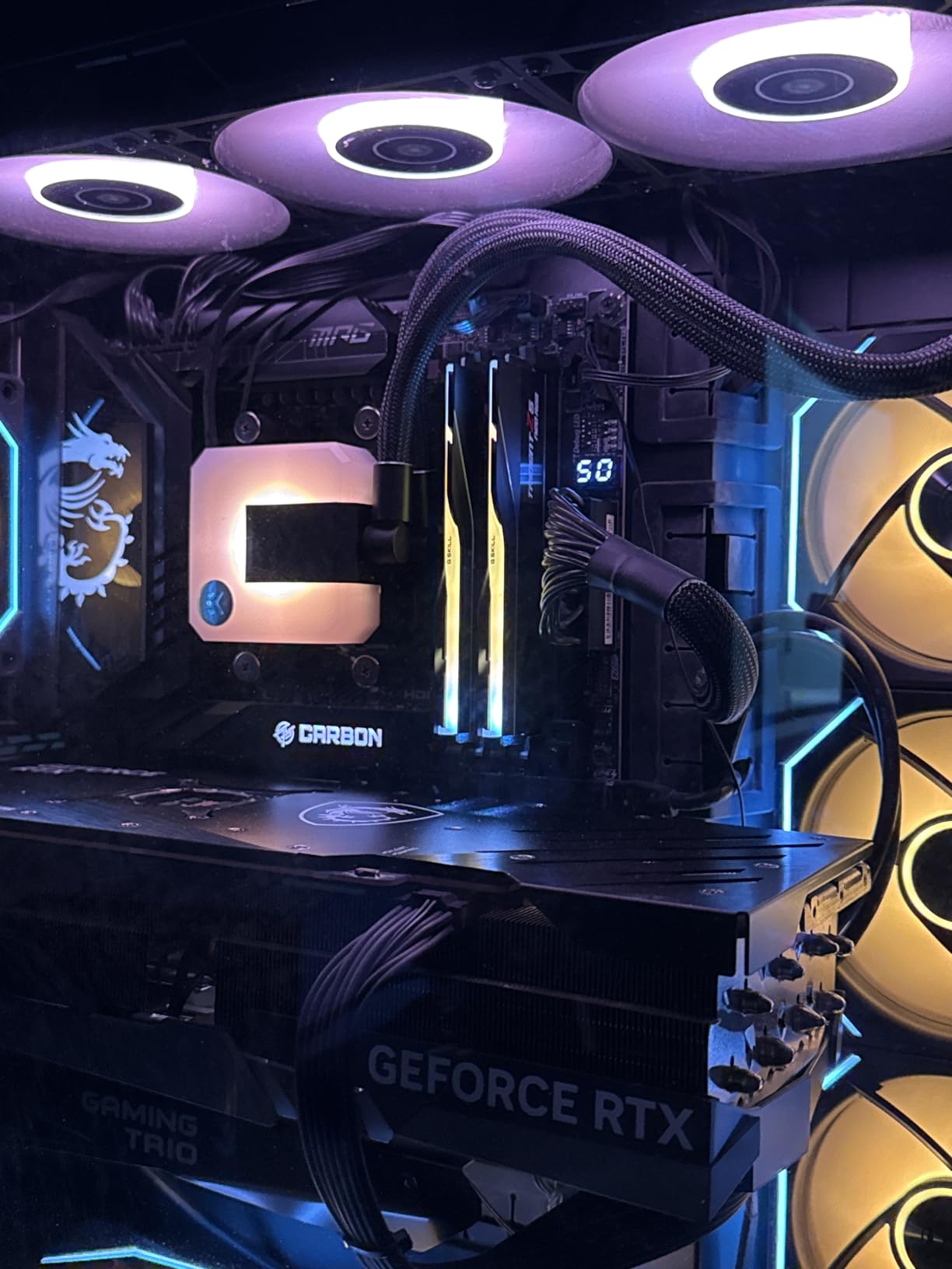 G.SKILL Trident Z5 Neo RGB Series DDR5 RAM (AMD Expo) 64GB (2x32GB) 6000MT/s CL32-38-38-96 1.40V Desktop Computer Memory U-DIMM - Matte Black customer photo 1