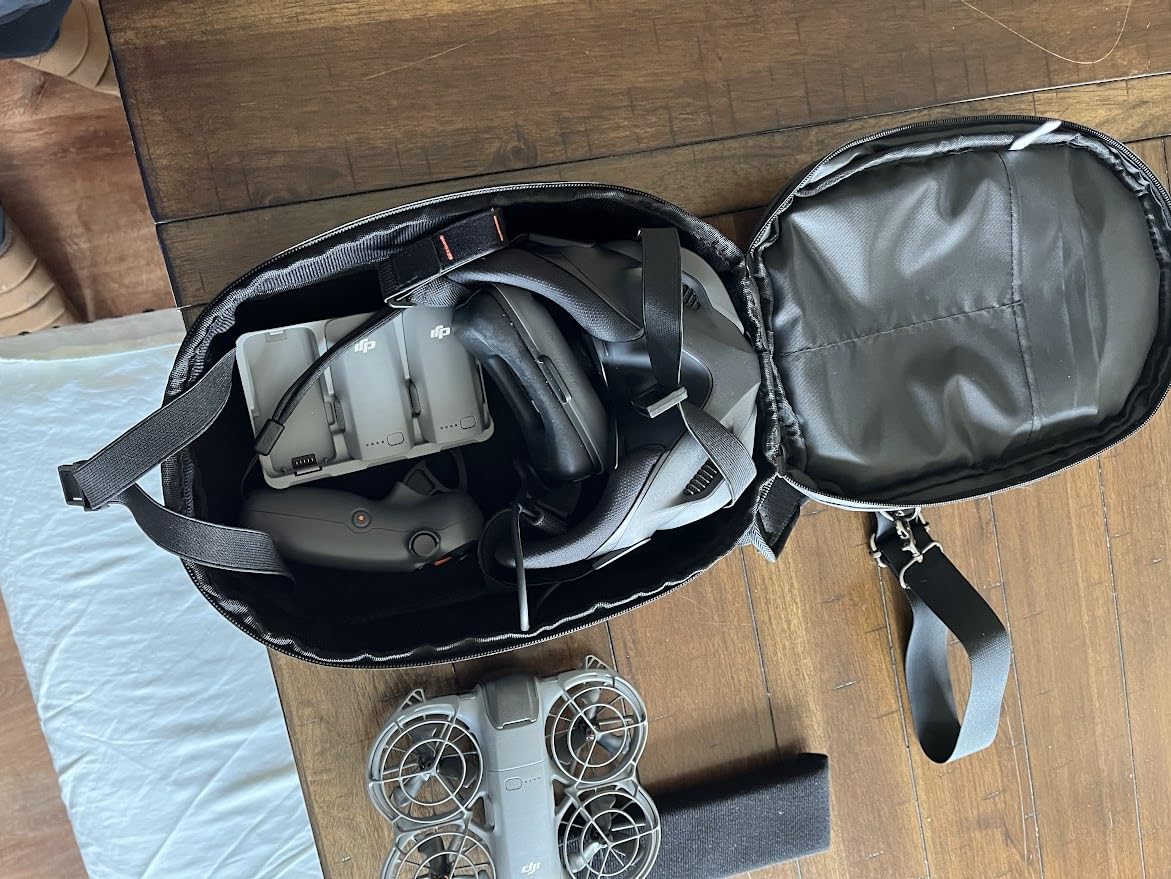 JSVER Carrying Case For DJI Mini Waterproof Shockproof Backpack Case Compatible with DJI Mini/Air/Mavic 1/AVATA Remote & Smart Controller, Propellers, Battery and Accessories customer photo 1