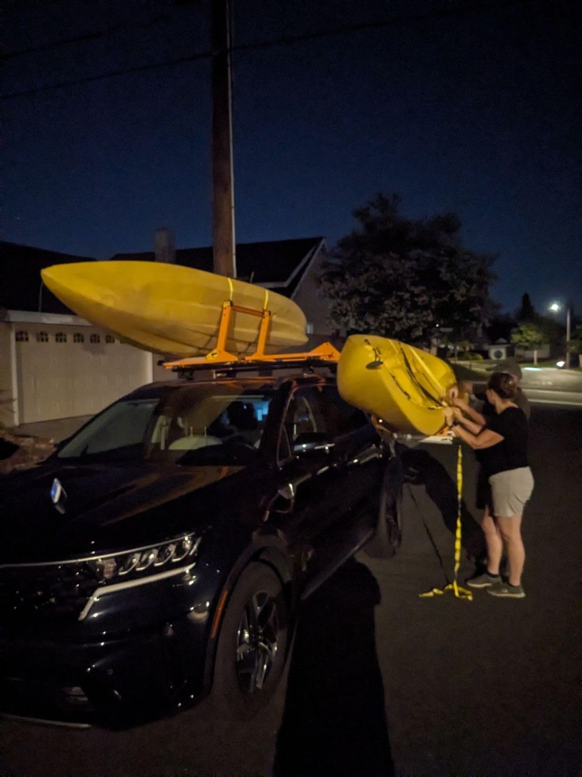 TOOENJOY Heavy-Duty Kayak Lift Assist Roof Rack, 100 LBS Capacity Kayak Canoe Rooftop Loader, Elevating Assist System for Easy Loading customer photo 2