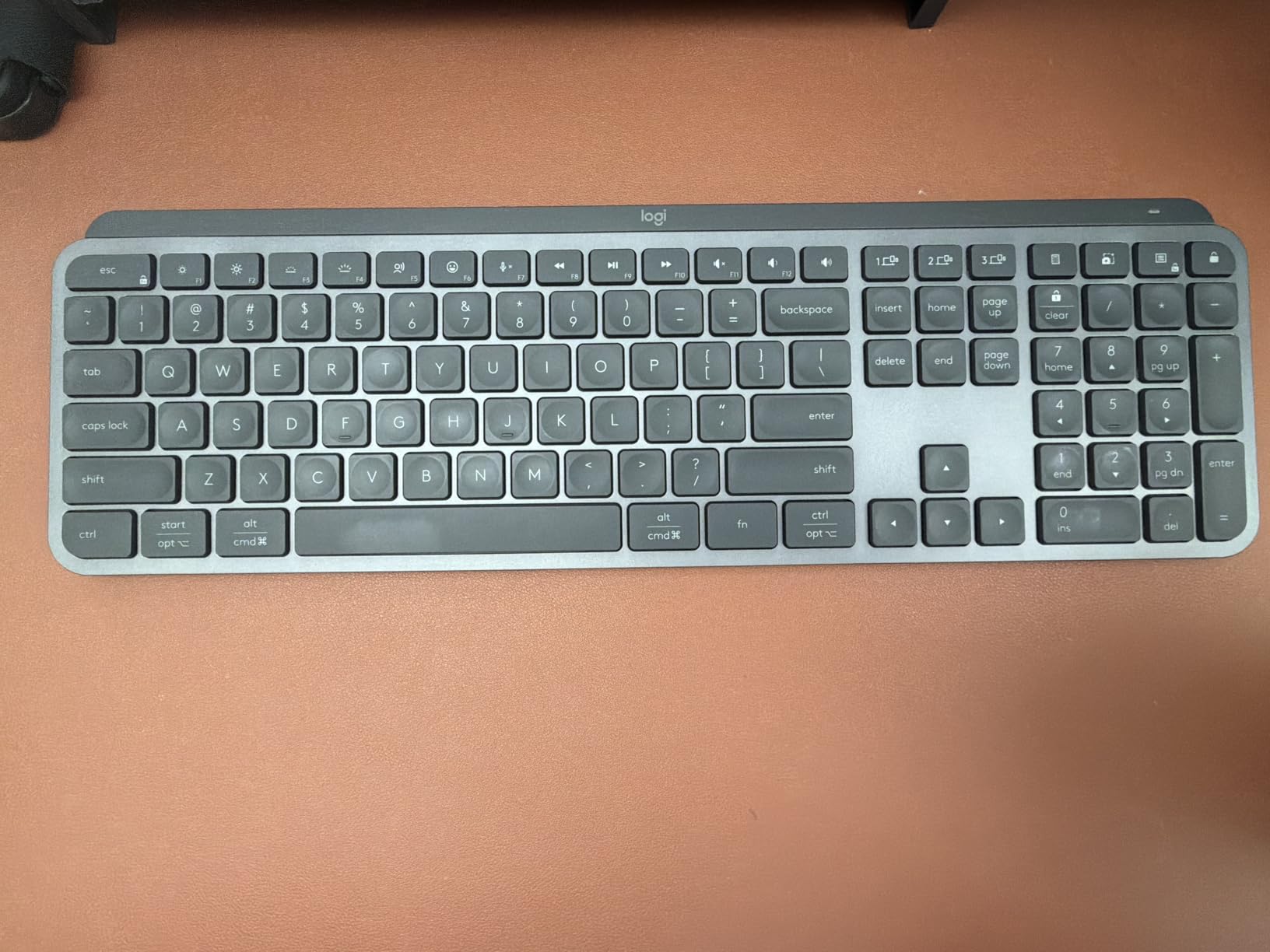 Logitech MX Keys S Wireless Keyboard, Low Profile, Fluid Precise Quiet Typing, Programmable Keys, Backlighting, Bluetooth, USB C Rechargeable, for Windows PC, Linux, Chrome, Mac - Pale Grey customer photo 1