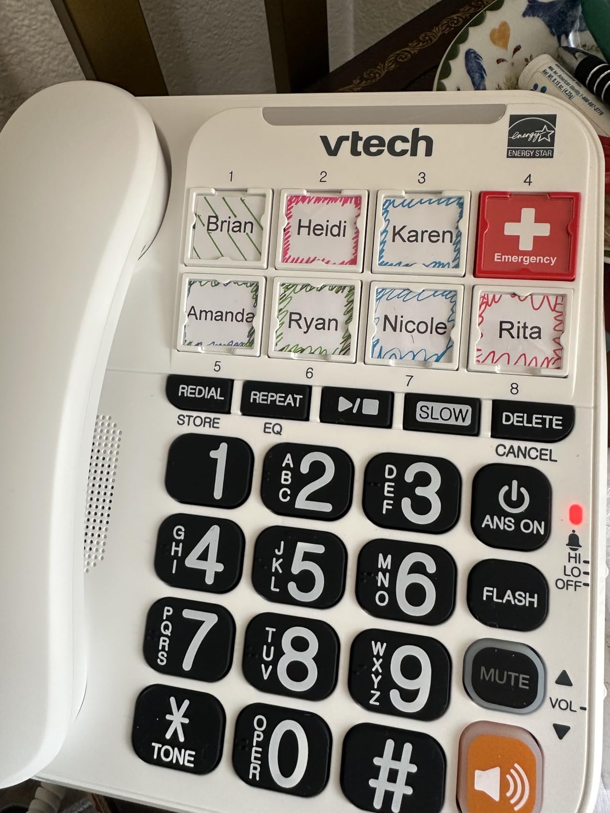 VTECH SN1127 Amplified Corded Answering System. 8 Photo Speed Dial, 90dB Ringer Volume, Big High-Contrast buttons, Audio Booster(+40db), Visual Ringer. Perfect for Seniors, Visually & Hearing Impaired customer photo 1