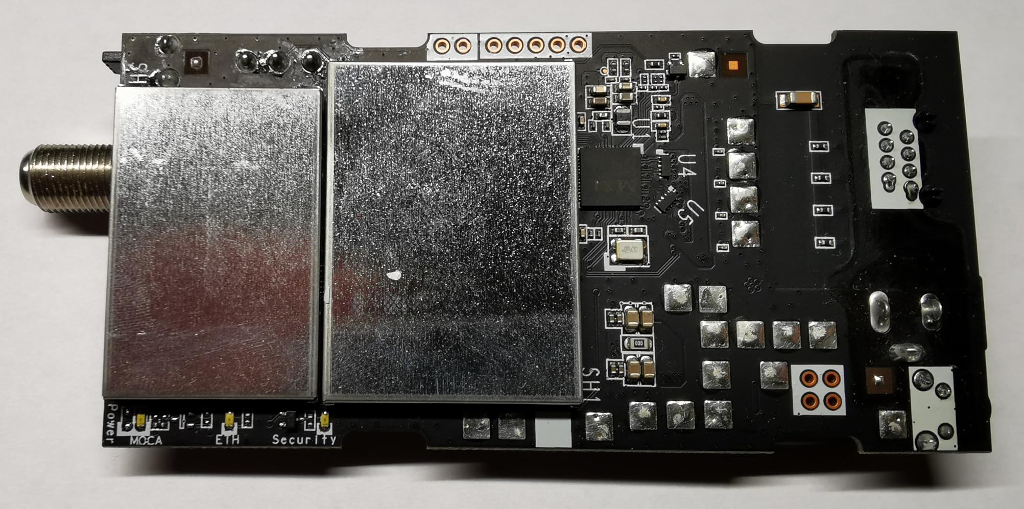 ASUS 2.5Gbps Ethernet Over Coax Adapter Starter Kit (MA-25 2 Pack), MoCA 2.5, High Speed Internet, Mesh backhaul, TV Streaming, MPS Security, Wall-mountable customer photo 1