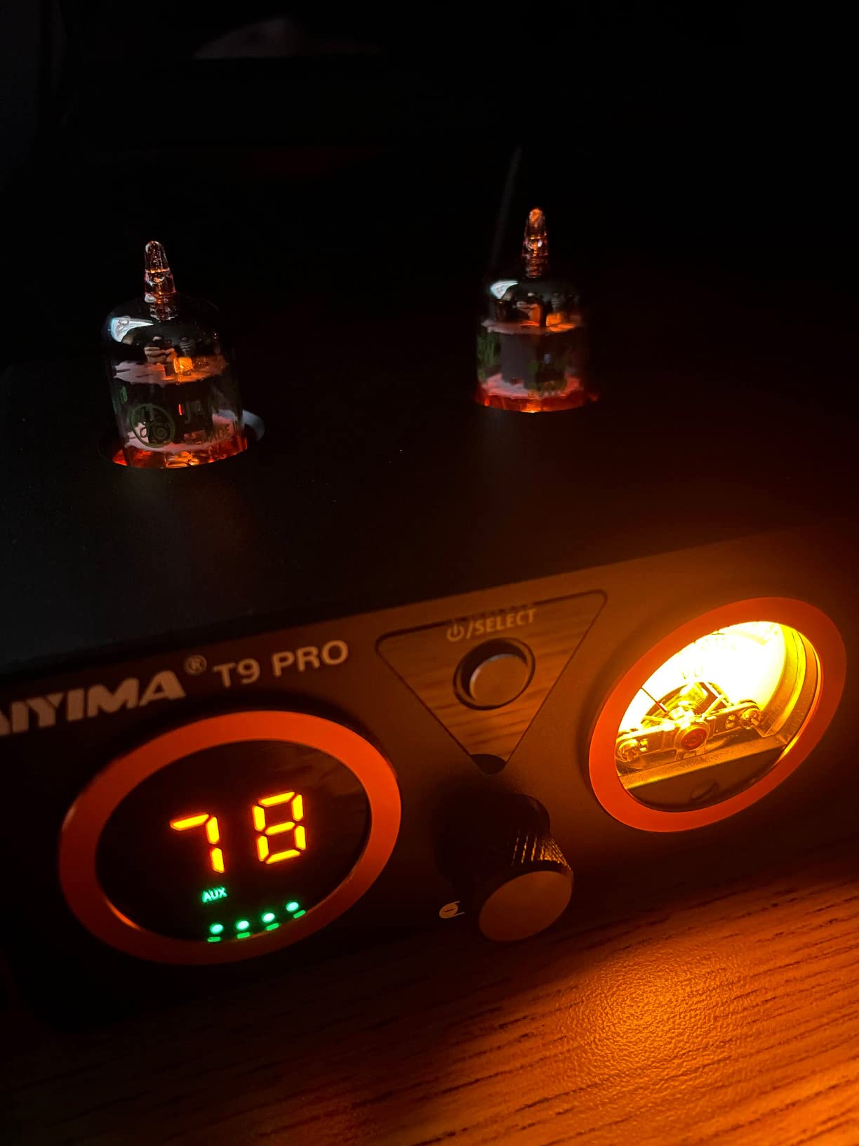 AIYIMA T9 PRO 200W Bluetooth Amplifier HiFi Digital Class D Power Amp 2.0/2.1 Channel Vacuum Tube DAC Amp with VU Meter & Bass Treble Bluetooth 5.2 Coaxial Optical PC-USB inputs (AIYIMA T9 PRO) customer photo 2