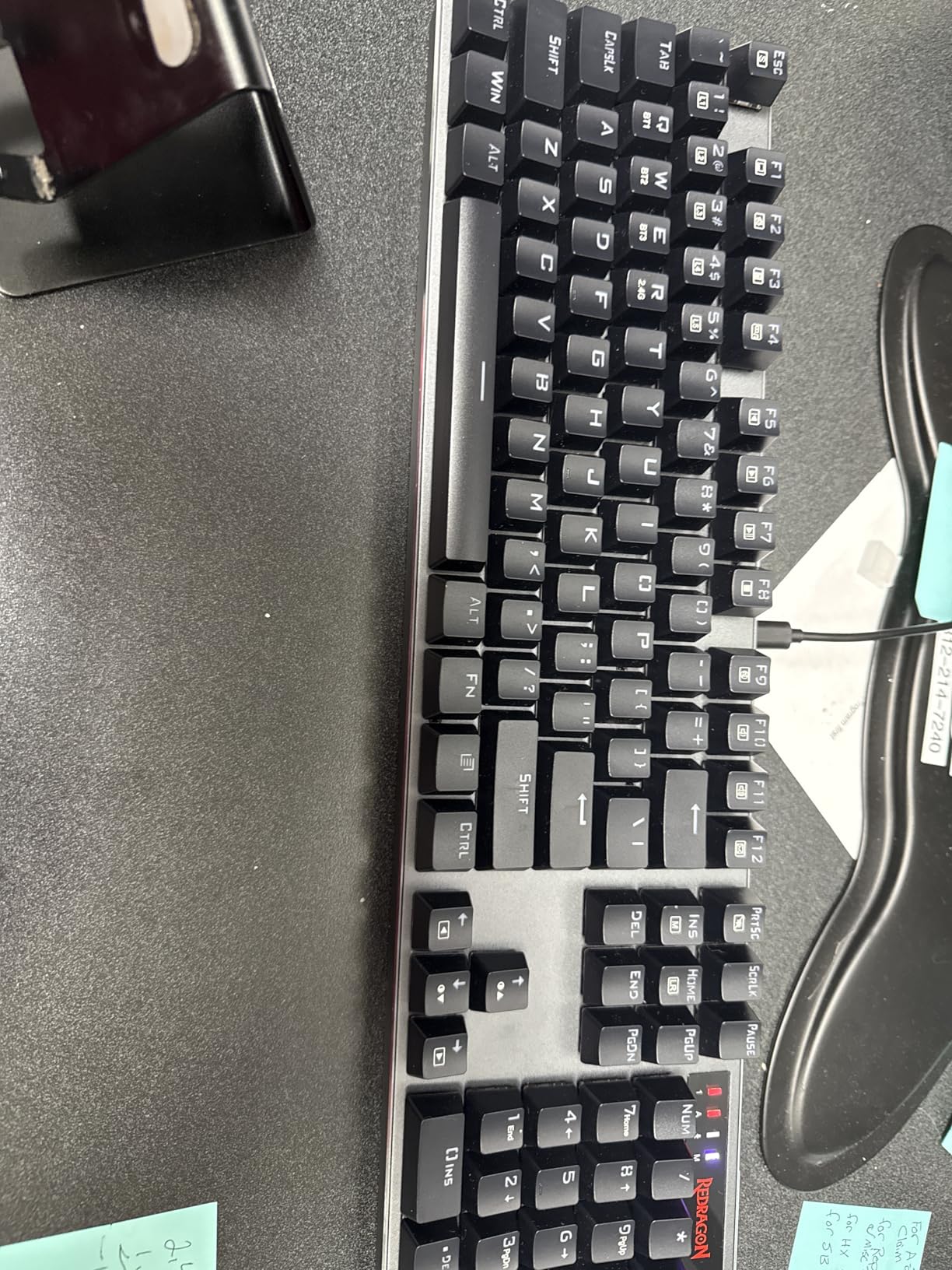 Redragon K556 PRO Upgraded Wireless RGB Gaming Keyboard, BT/2.4Ghz Tri-Mode Aluminum Mechanical Keyboard w/No-Lag Connection, Hot-Swap Linear Quiet Red Switch customer photo 1