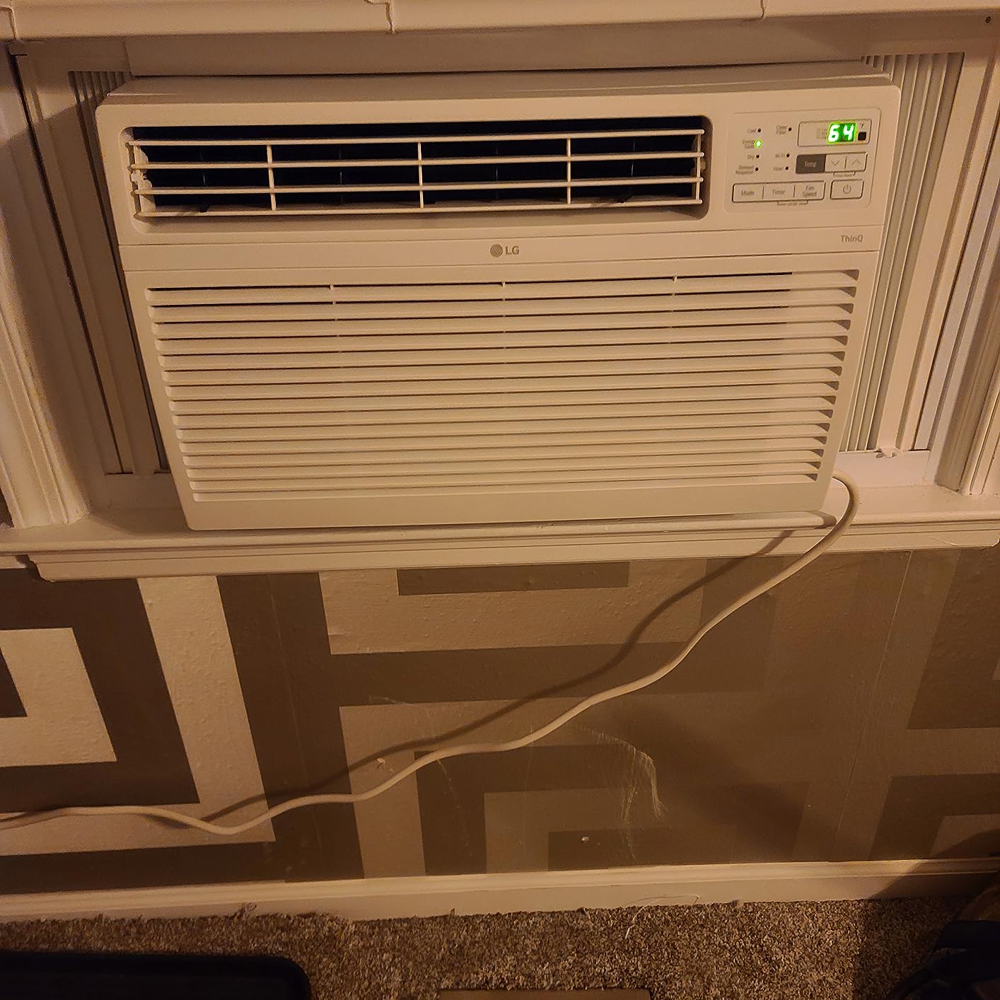 LG 14000 BTU Window Air Conditioners Remote Control WiFi Enabled App Ultra-Quiet Washable Filter Cools 800Sq.Ft for Large Room AC Unit Easy Install White LW1521ERSM1 customer photo 1