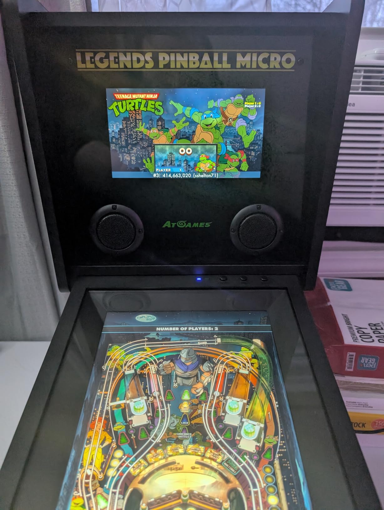 Legends Pinball Micro, Arcade Machine Console, Classic Retro Video Games, 50 Built in Licensed Pinball Games customer photo 2