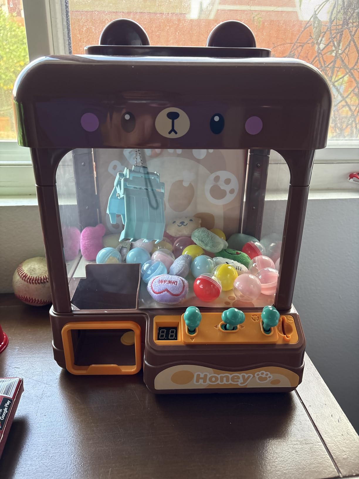 Large Claw Machine for Kids Adults with Prizes, Adjustable Sound & Light, Mini Vending Machine for Girls Boys, Electronic Arcade Crane Game, Candy Dispenser Toy for Party Birthday Gifts, Bear customer photo 1