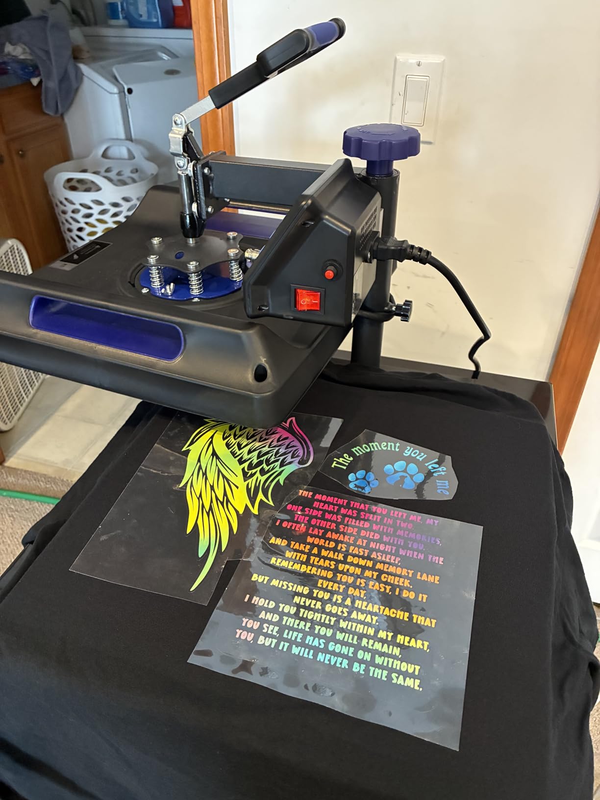 VEVOR Heat Press, 12x10in Heat Press Machine, Clamshell Sublimation Transfer Printer Fast Heat-up customer photo 2