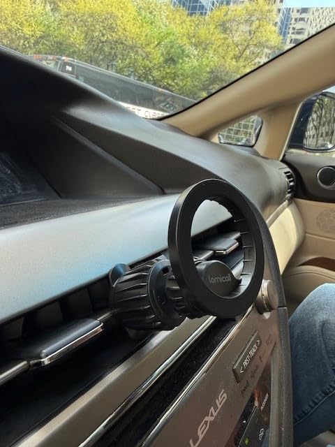 Lamicall for MagSafe Car Mount - 20 Super Magnets, Magnetic Phone Holders for Your Car, Air Vent Phone Holder customer photo 1