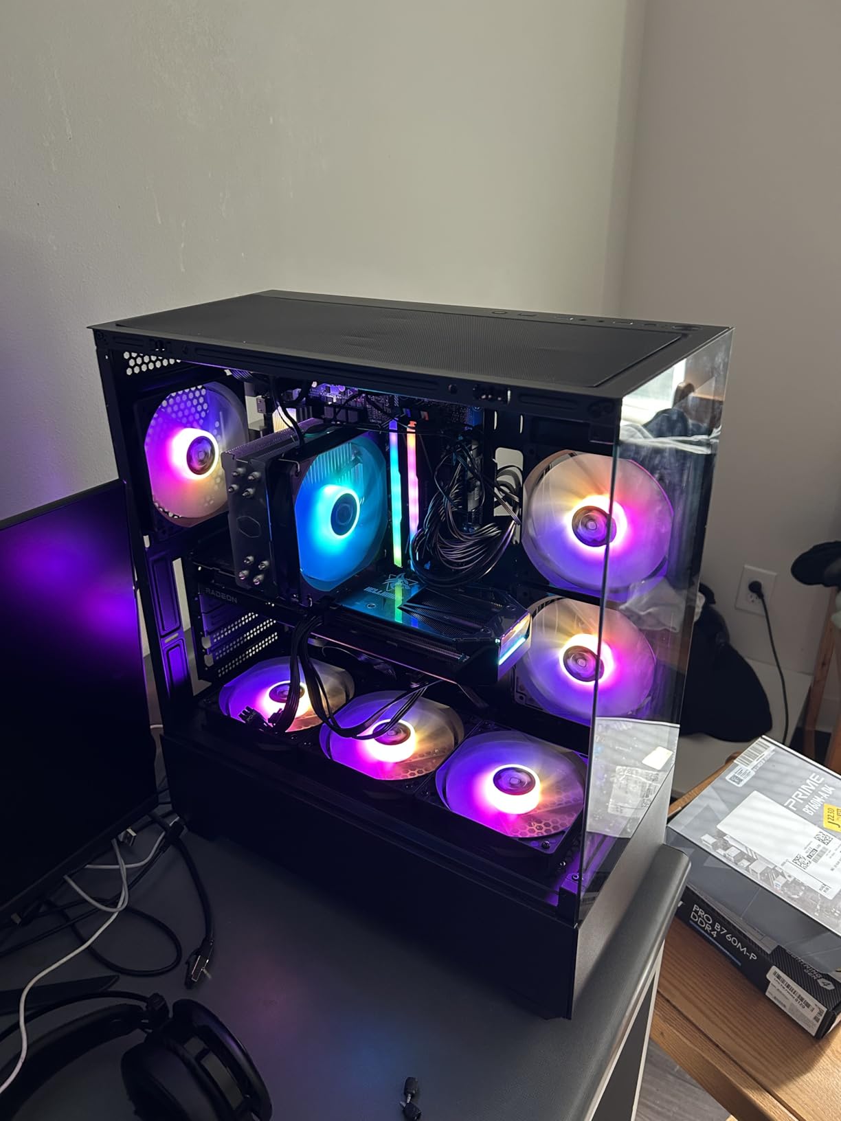 Cooler Master Hyper 212 Spectrum V3 ARGB CPU Air Cooler - 4 Copper Heat Pipes, 120mm High Performance PWM Fan, Low Noise & Easy Installation, AMD AM5/AM4 & Intel LGA 1851/1700/1200 customer photo 1