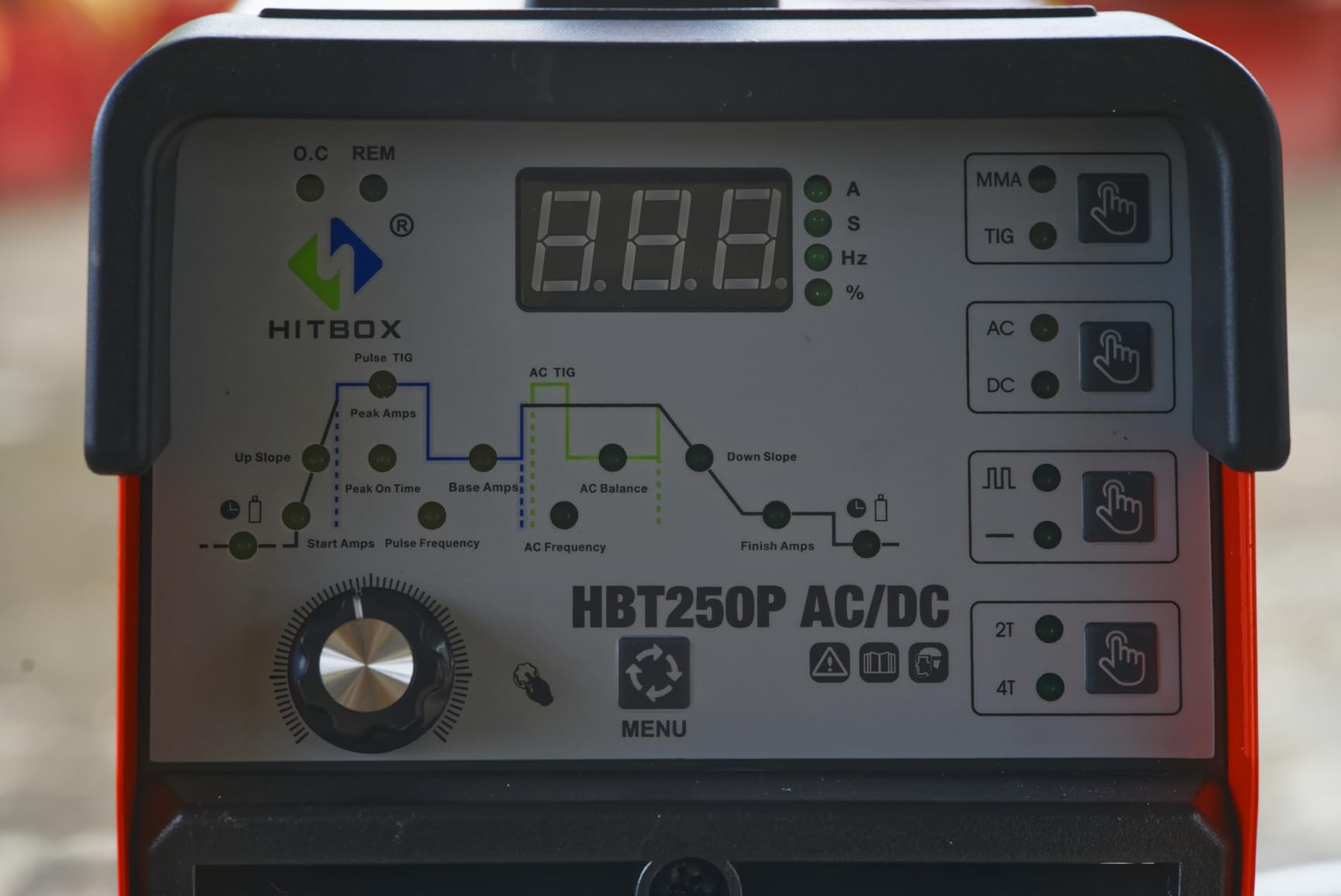 HITBOX 200A AC/DC TIG Welder 6-in-1 with Pulse & Square Wave, HF Start Aluminum TIG, MMA/Stick Welding customer photo 2