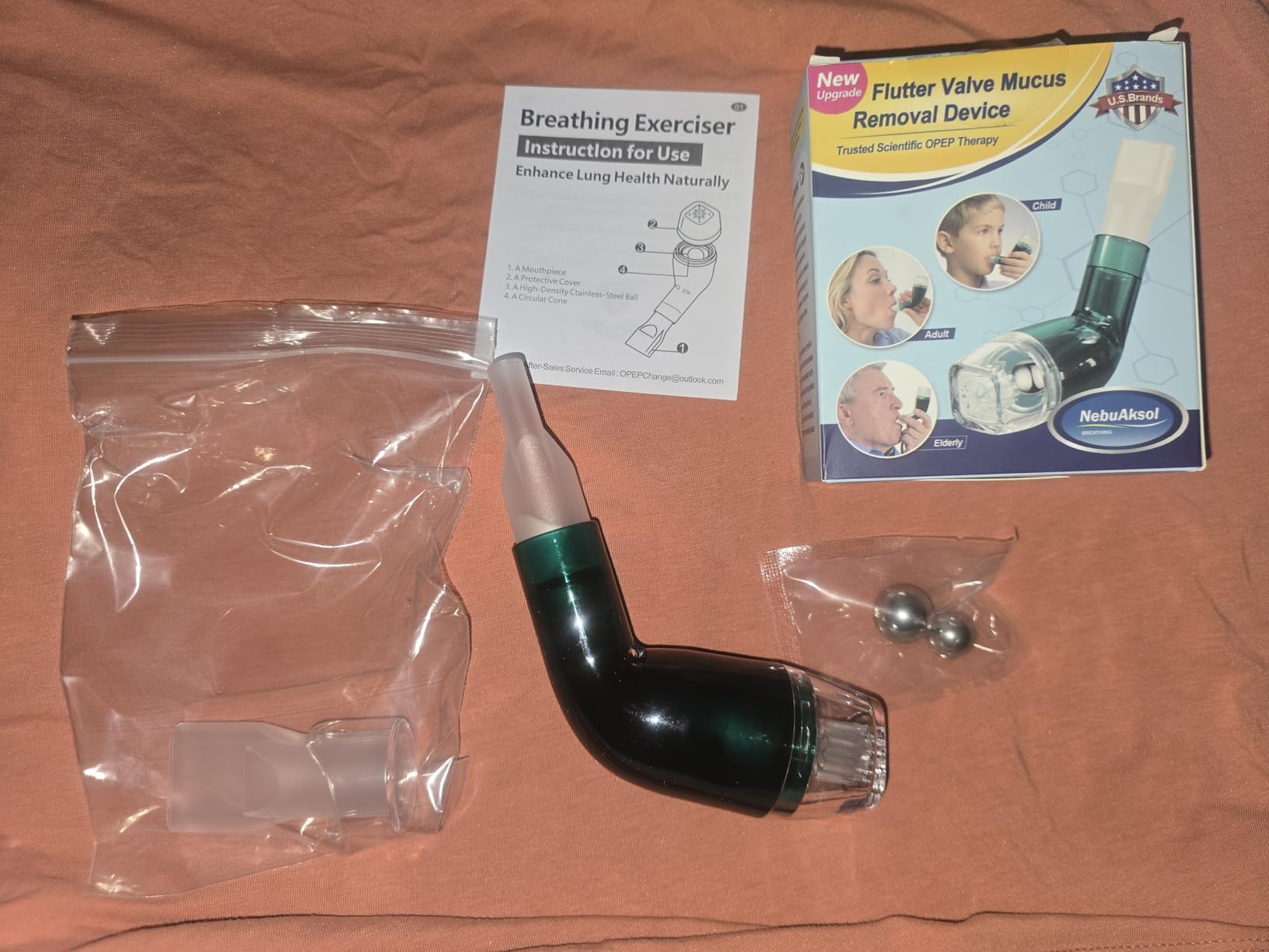 Flutter Valve, Breathing Exercise Device for Lungs, Adjustable Resistance Natural Mucus Clearance, Portable Lung Exerciser Device | Breathing Trainer customer photo 2