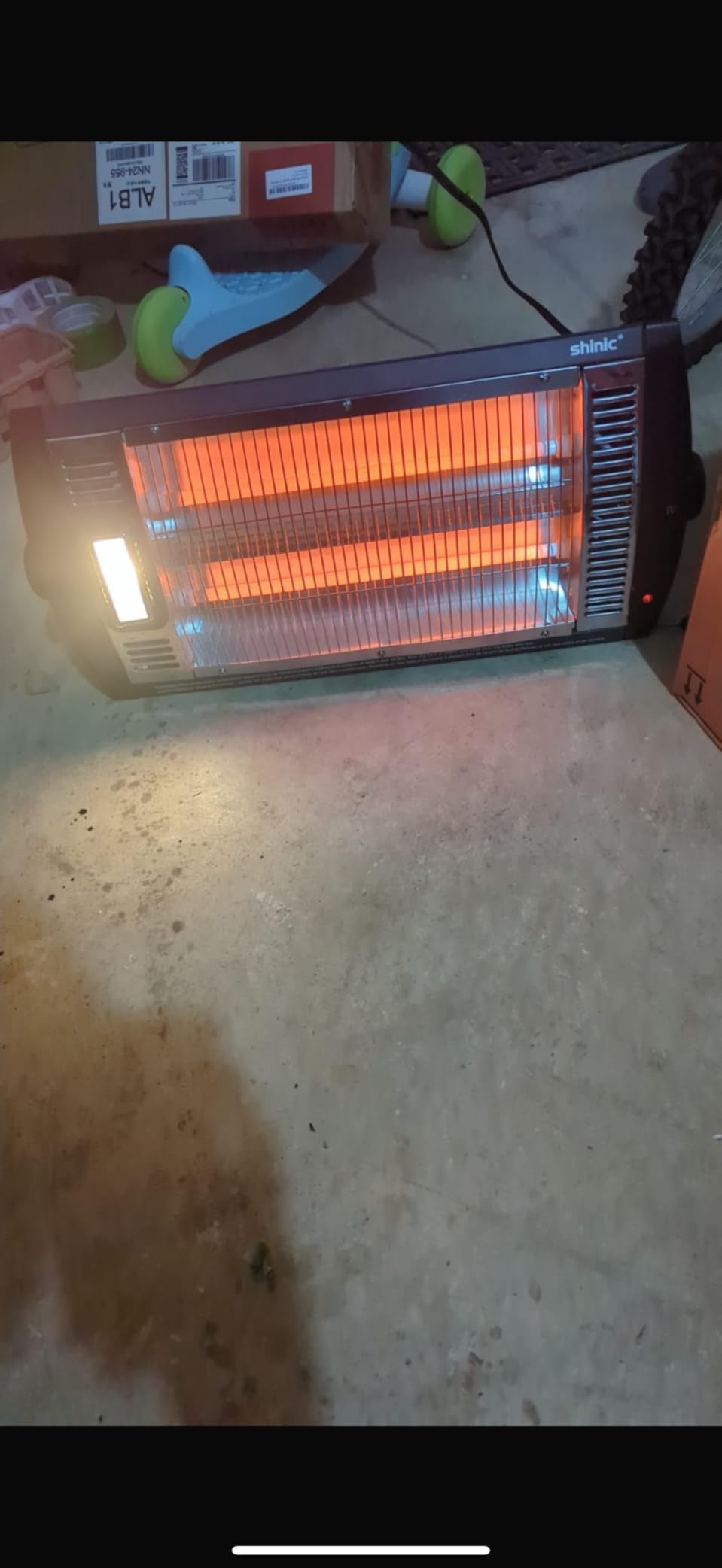 Electric Garage Heaters for Indoor Use, 1500W/750W Ceiling Mounted Radiant Quartz Heater with Work Light, 90° Rotation, 5 Mode Settings, Electric Heater for Garage, Shop, Patio Large Room customer photo 1