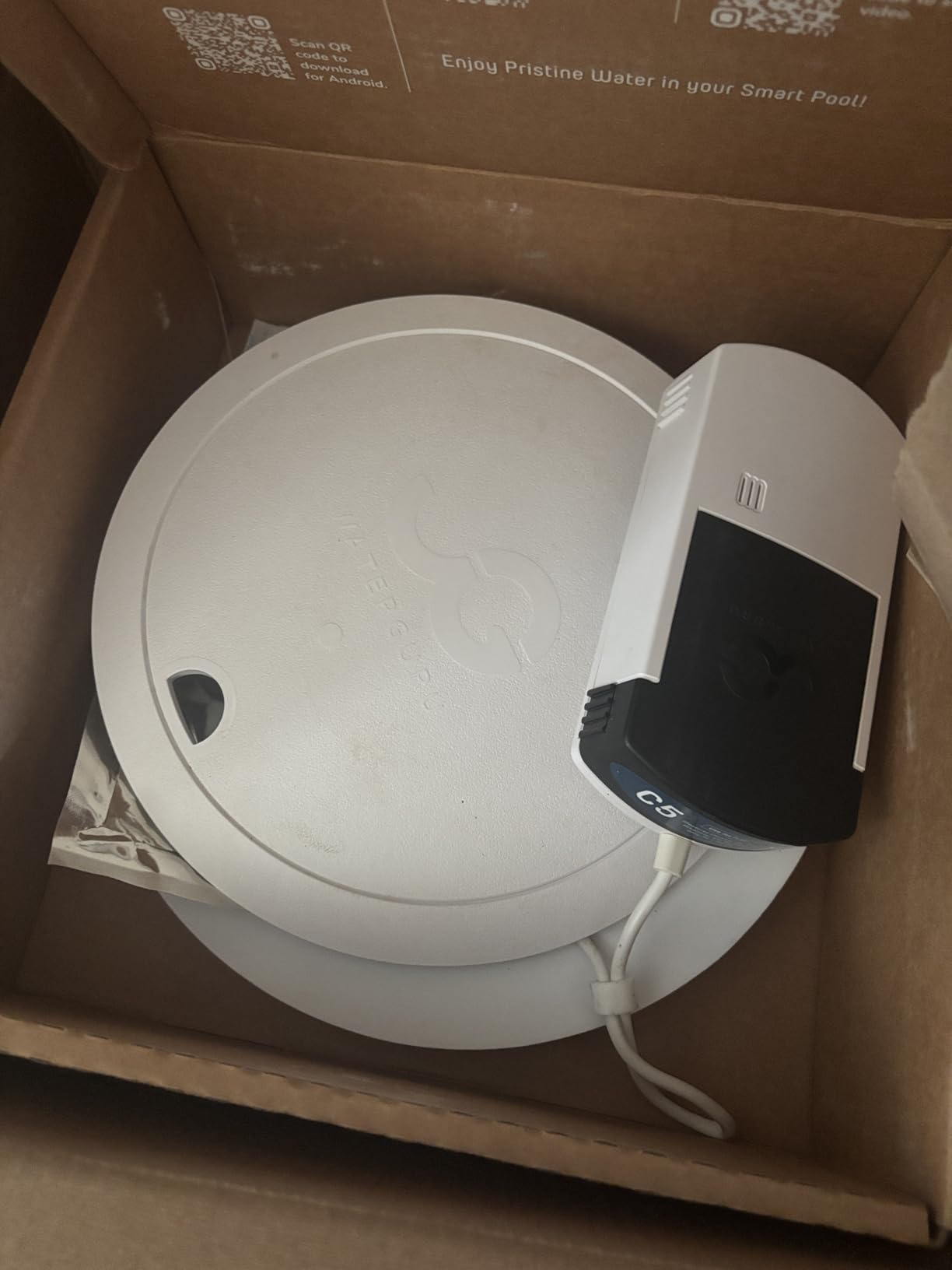 WaterGuru Sense S2 Smart Pool Monitor - Digital Pool & Spa Water Tester for Chlorine, pH, CYA & Alkalinity - Wi-Fi Enabled - Includes C5 Cassette, Float Ring & Batteries customer photo 2