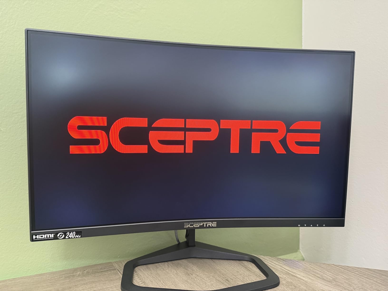 Sceptre New Curved 24.5-inch Gaming Monitor up to 240Hz 1080p R1500 1ms DisplayPort x2 HDMI x2 Blue Light Shift Build-in Speakers, Machine Black 2025 (C255B-FWT240 Series) customer photo 2