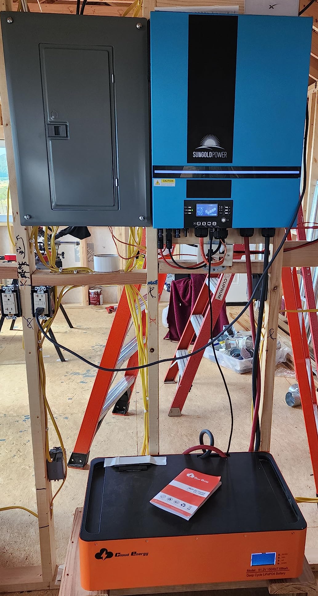 Cloudenergy 48V 150Ah Stackable LiFePO4 Deep Cycle Rechargeable Battery 6000+ Life Cycles & 10-Year Lifetime Built-in BMS & LED Monitor RV, Solar, Marine, Overland, Off-Grid customer photo 1