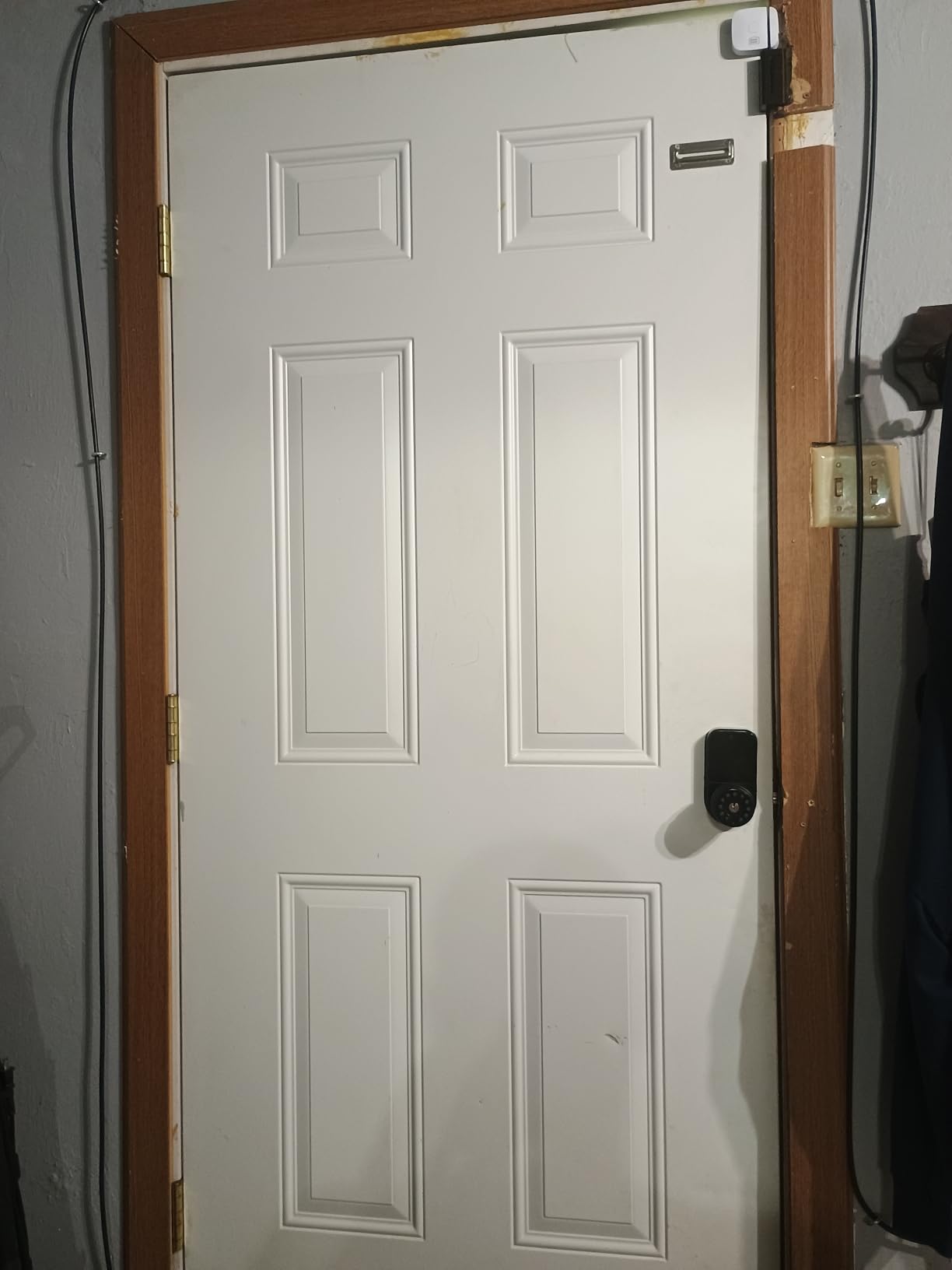 Double Sided Keypad Door Knob with Dual Cylinders and Key Alike, iuknob Keyless Entry Smart Door Lock for Entrance, Fence, Gate, Swimming Pool, Waterproof and Weatherproof for Outdoor and Interior Door customer photo 1