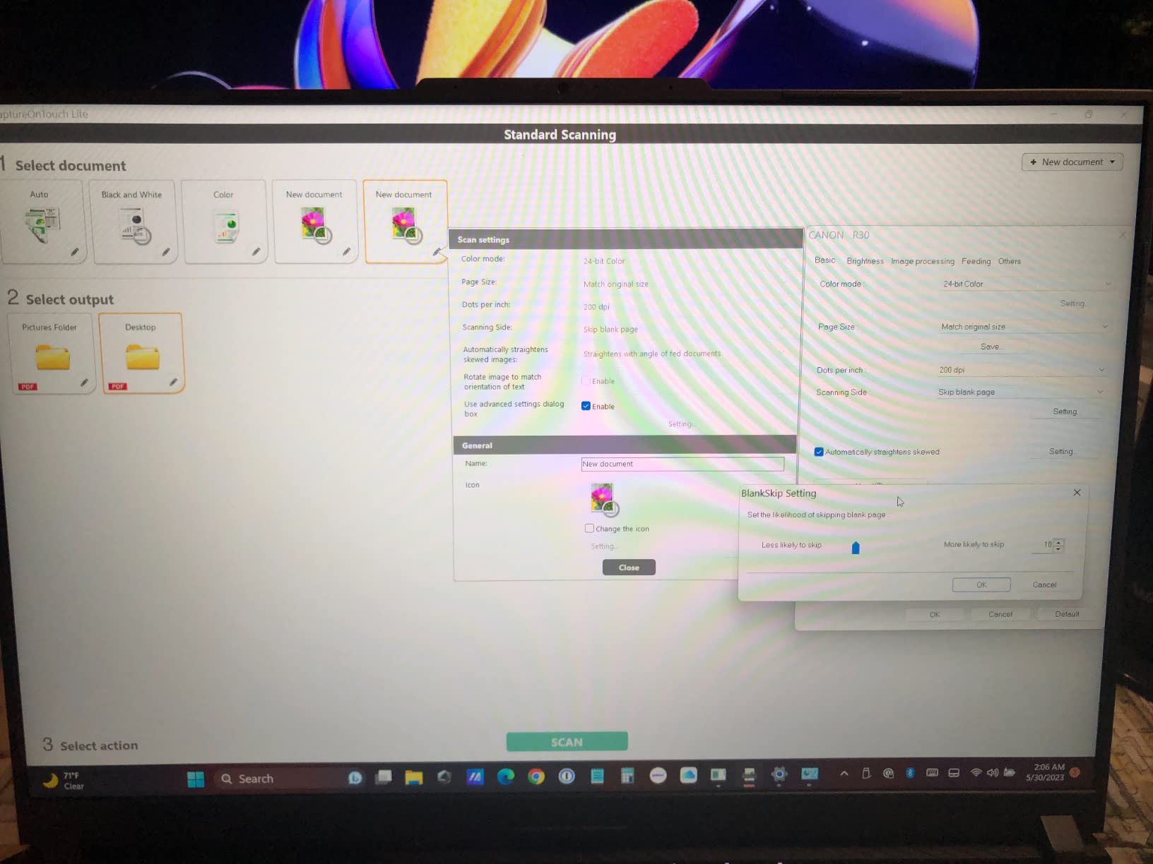 Canon imageFORMULA R30 - Office Document Scanner, Auto Document Feeder, Duplex Scanning, Plug-and-Scan Capability, No Software Installation Required customer photo 1