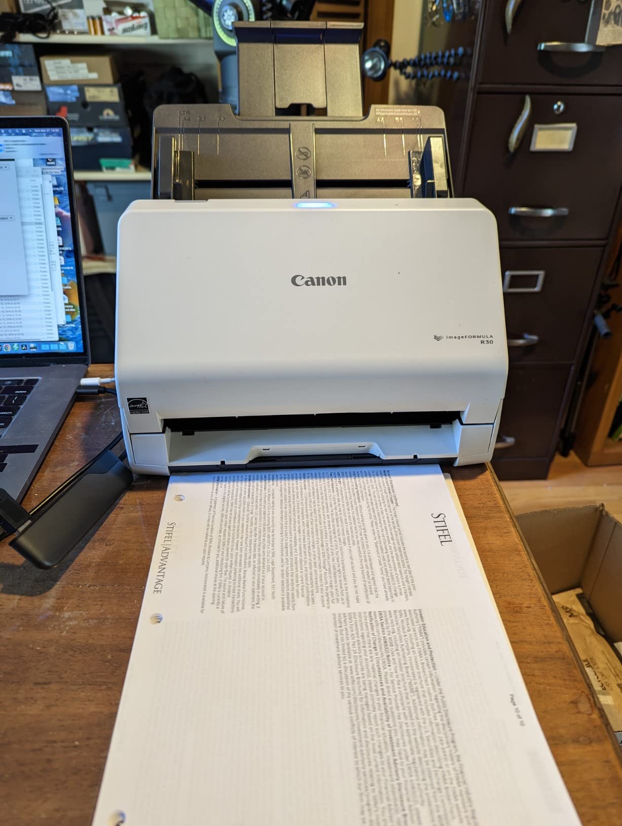 Canon imageFORMULA R30 - Office Document Scanner, Auto Document Feeder, Duplex Scanning, Plug-and-Scan Capability, No Software Installation Required customer photo 2