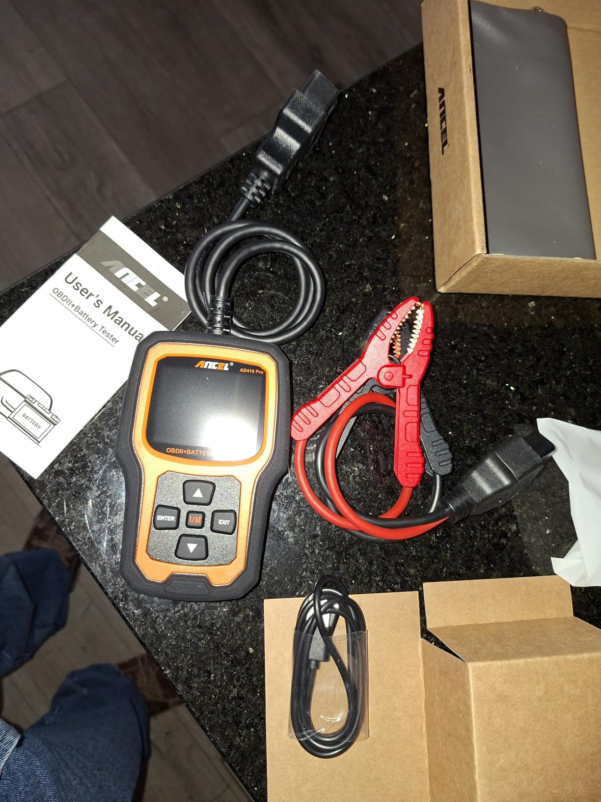 ANCEL AD410 PRO OBD2 Scanner and Battery Tester, 2-in-1 Car Diagnostic Tool, Check Engine Light, EVAP Test, Live Data customer photo 2