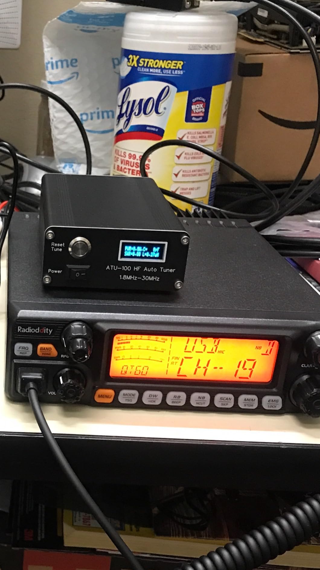 V3.2 ATU-100 EXT Automatic Antenna Tuner for Ham Radio 1.8-55MHz Low SWR customer photo 1