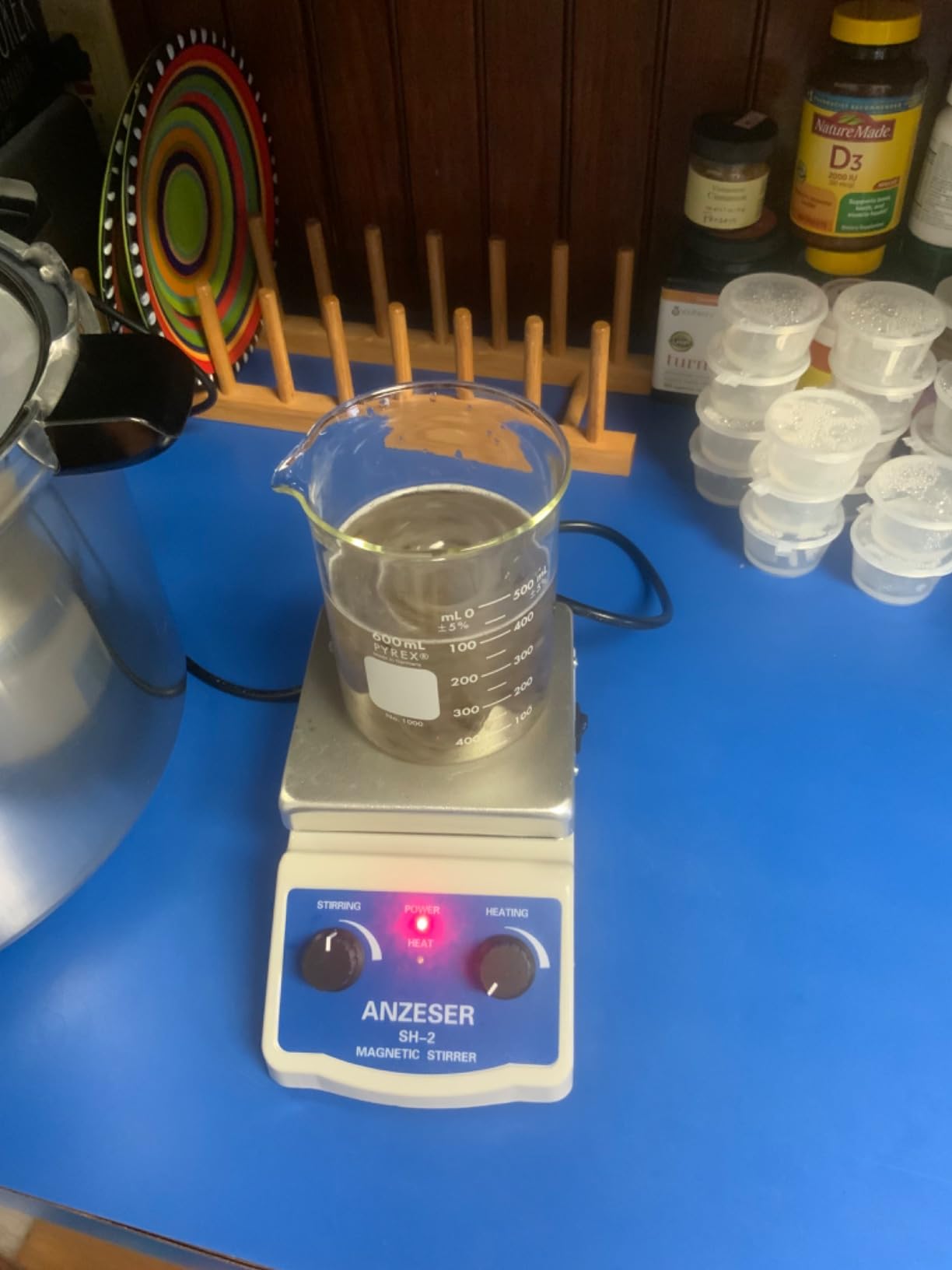 Magnetic Stirrer Hot Plate w/Stir Bar,100-2000rpm Magnetic Hotplate Stirrer, 180W Heating Power Hot Plate Stirrer, Max 520℉ Hot Plate with Magnetic Stirrer customer photo 2