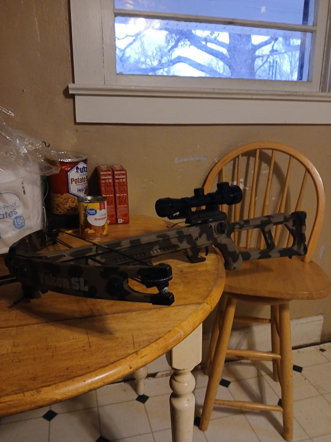 Beileshi 4x32 Compact Rifle Scope Crossbow Scope,Crosshair Optics Hunting Scope with 20mm Free Mounts customer photo 2