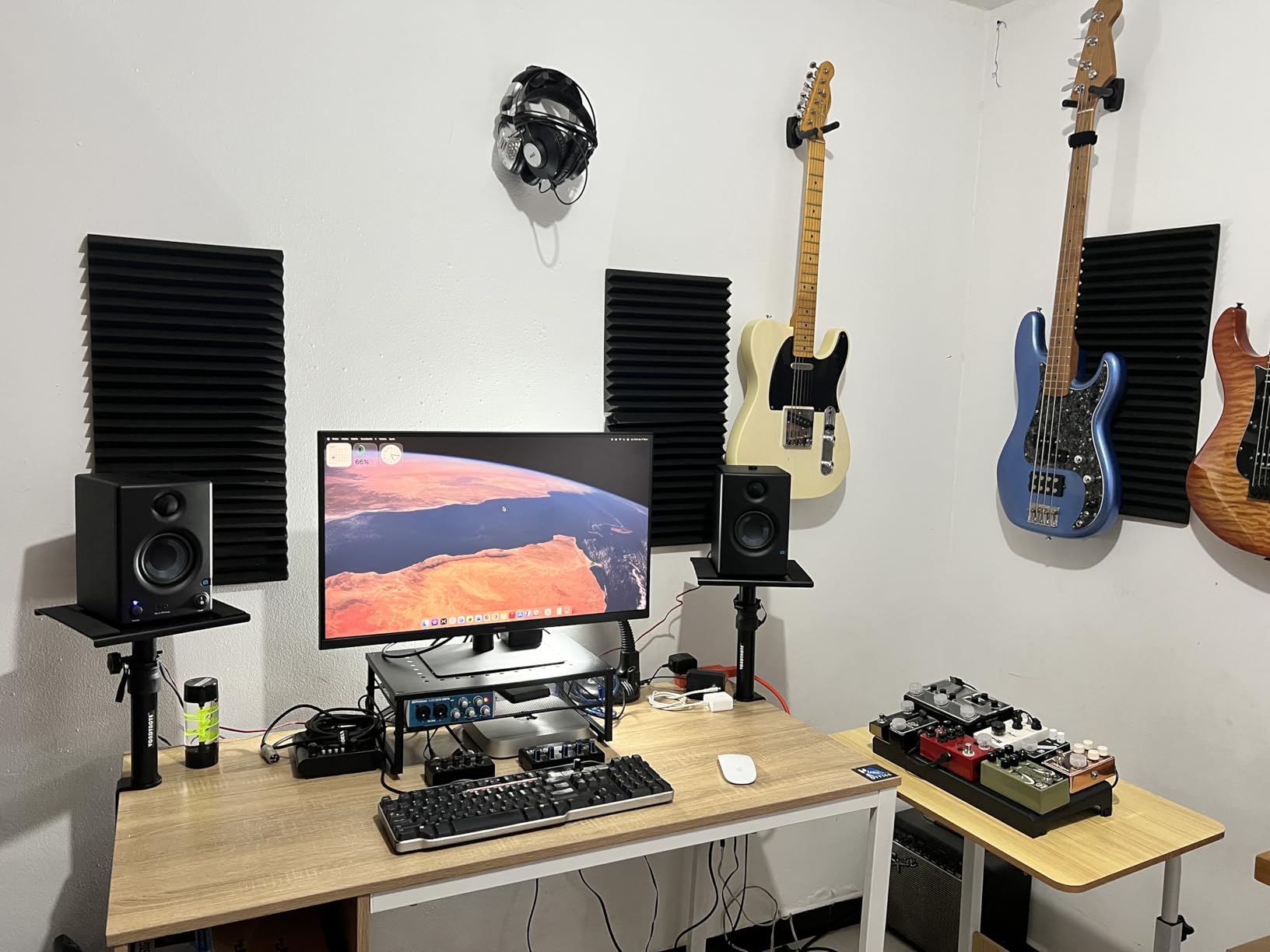 Set of 2 Desktop Clamp Speaker Stands Short Studio Monitor Stands Height Adjustable customer photo 1