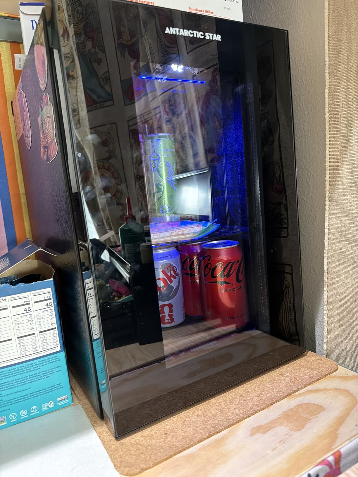 Antarctic Star Beverage Refrigerator Cooler 68 Can, Mini Fridge with Glass Door for Beer Drinks Wine,Freestanding Small Fridge with Electronic Temperature Control for Home and Bar,1.7 cu.ft customer photo 1