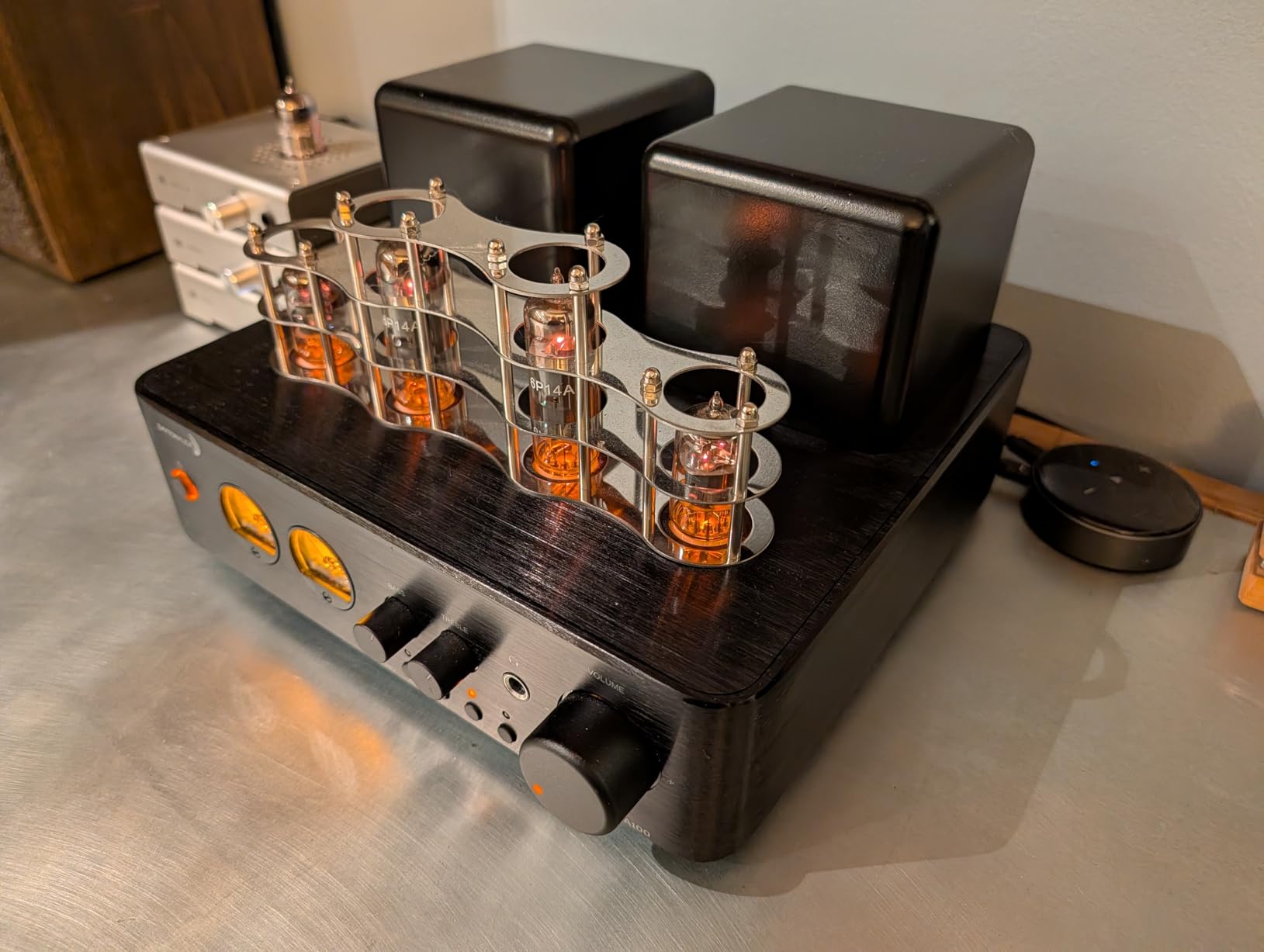 Dayton Audio HTA20 Integrated Stereo Hybrid Hi-Fi Vacuum Tube Class A/B Amplifier 20 Watts RMS with Subwoofer Output, Headphone Output, Bluetooth 5.0 and USB DAC (HTA20) customer photo 2