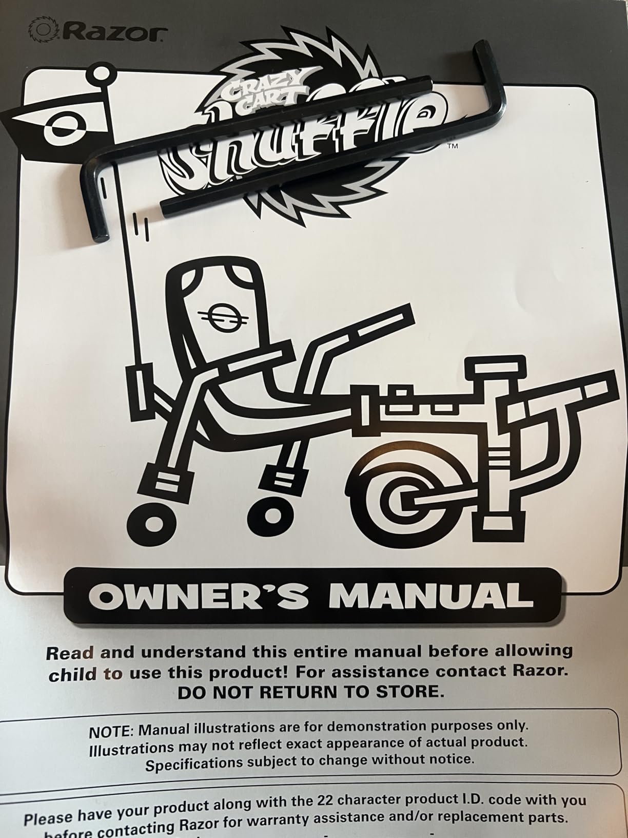 Razor Crazy Cart Shuffle - Kid-Powered Drifting Go-Kart for Ages 4+, Crazy Cart Drift Bar Technology, Adjustable Frame with 5 Length Settings customer photo 2