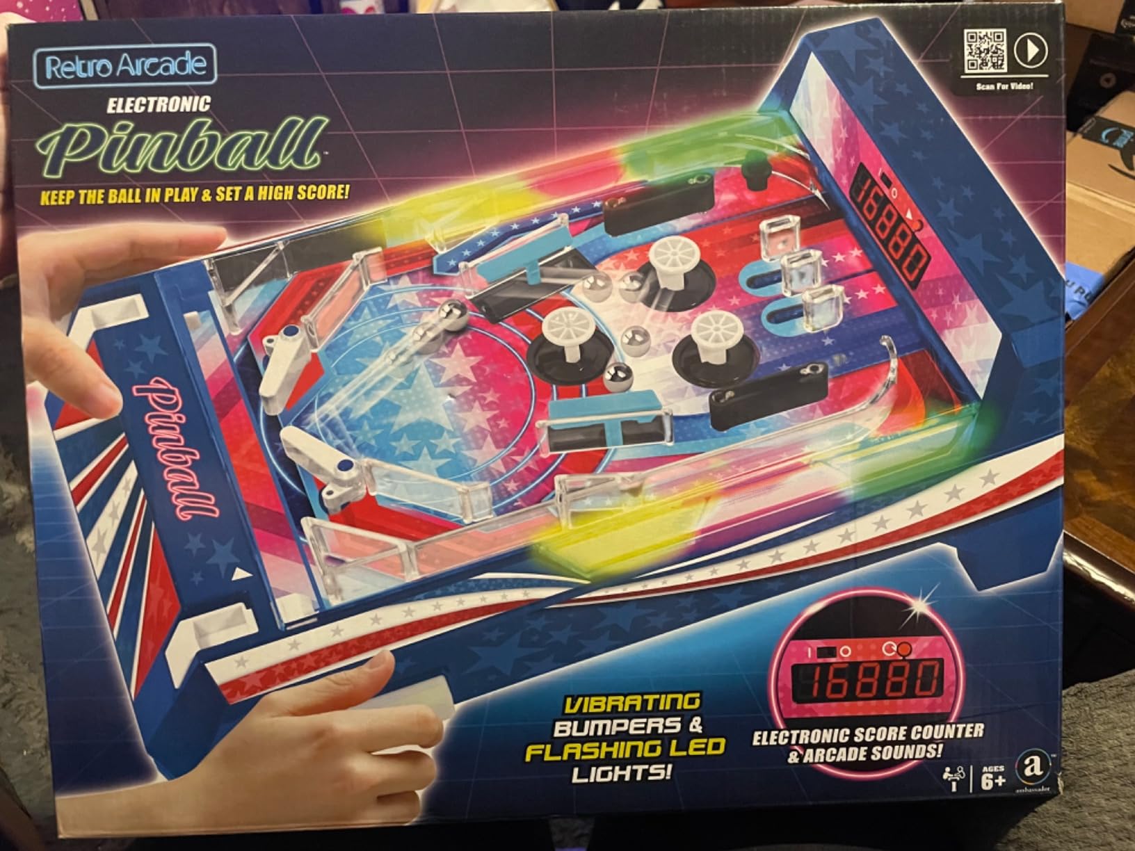 Merchant Ambassador Retro Arcade Electronic Pinball - Tabletop Game customer photo 1