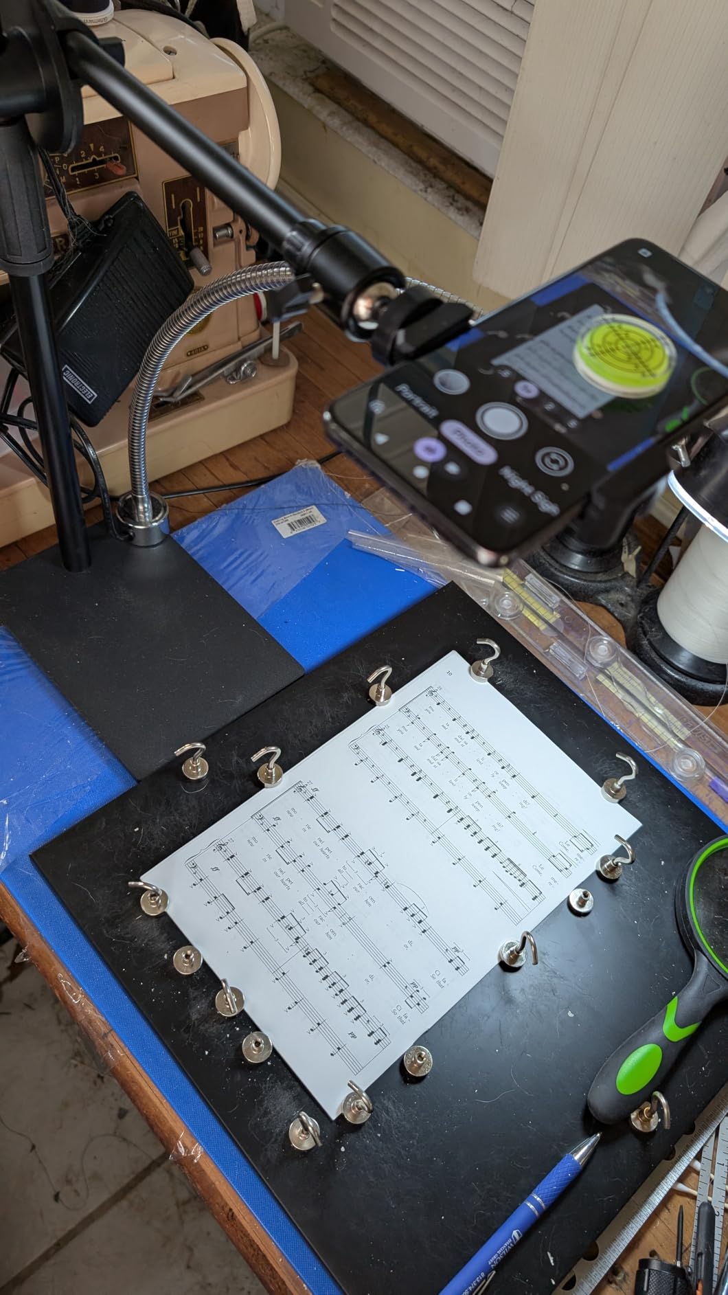 Overhead Phone and Camera Mount Stand for YouTube Live Video Cooking Makeup and Crafts - Compatible with iPhone Logitech Webcam customer photo 2