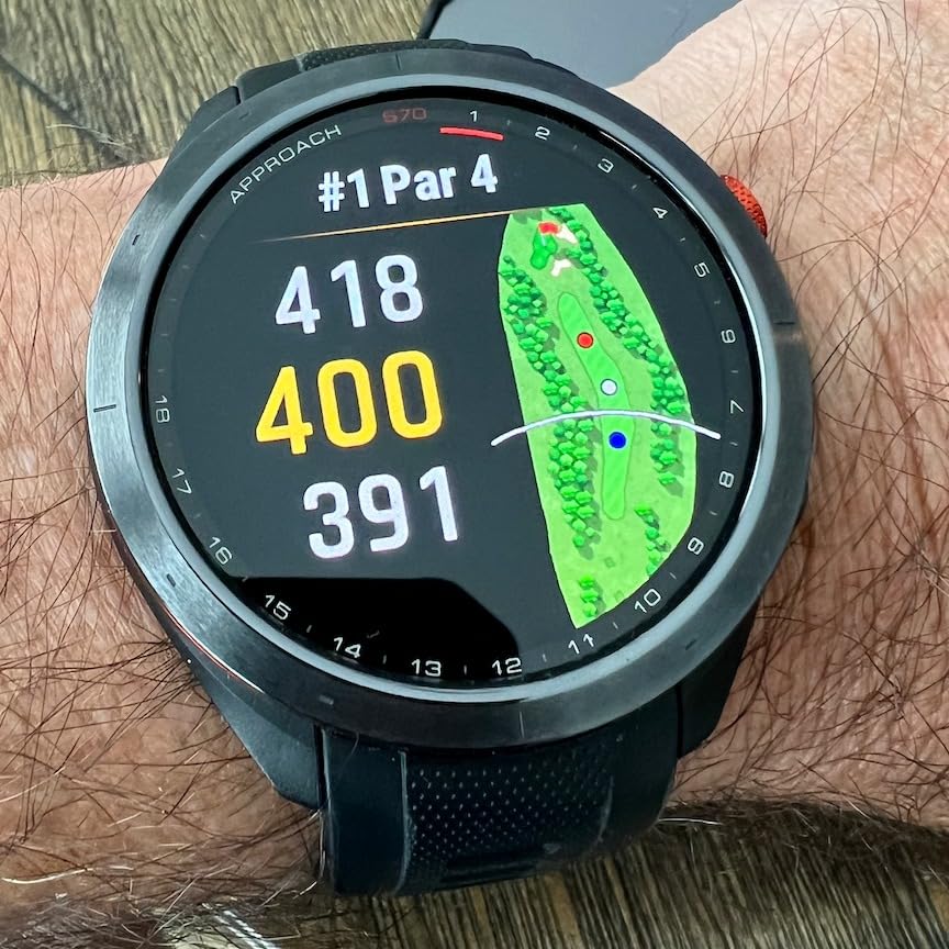 Garmin Approach S70 (Gray, 42mm) Golf GPS Watch Bundle - AMOLED Display, Virtual Caddie & PlaysLike Distance - Includes PlayBetter 5000mAH Portable Charger & Screen Protectors customer photo 2