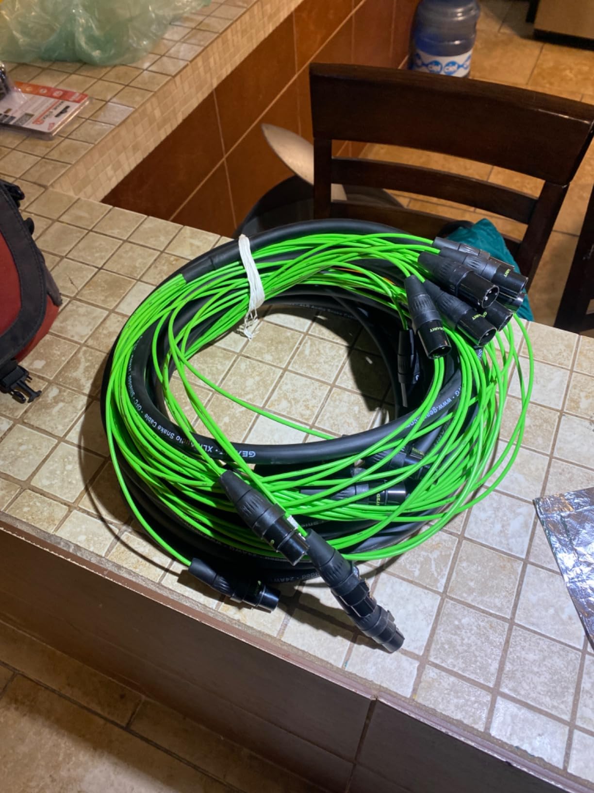 GEARit 8-Channel XLR Snake Cable (10 ft) - 100% Oxygen-Free Copper Snake Wire, Channel Labels, Metal XLR Connectors customer photo 1