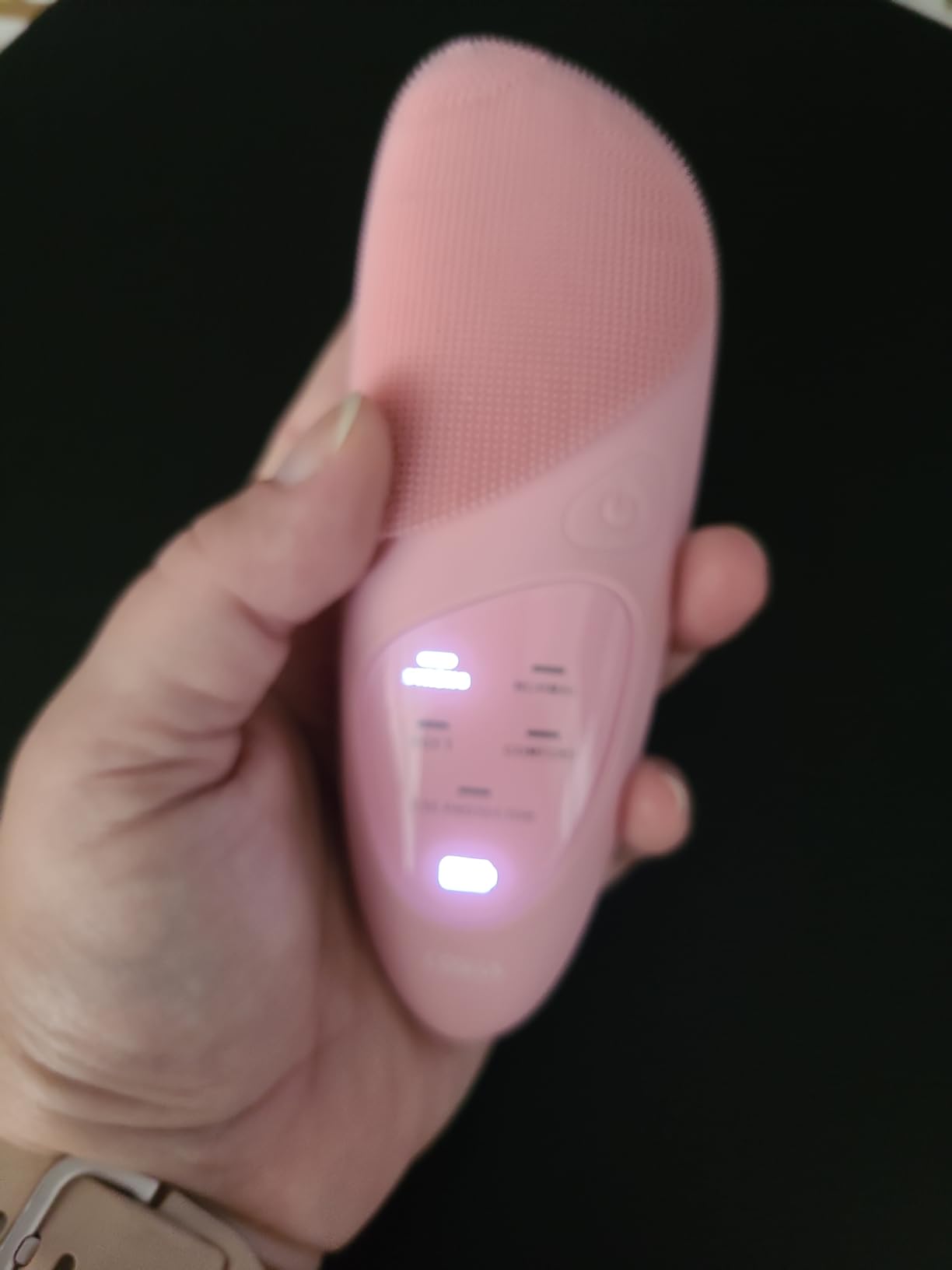COSLUS JMY05 Silicone Face Scrubber Facial Cleansing Brush: Portable Waterproof Rechargeable Face Wash Brush, 4 Cleansing Modes, Electric Face Exfoliator for Men Women Cleaning, Exfoliating, Massaging customer photo 1