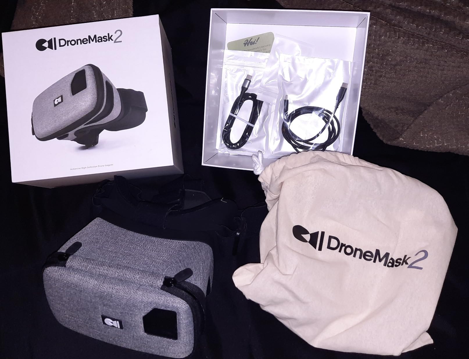 DroneMask 2 | FPV Goggles for All Camera Drones | Unibody Lens | HD FPV Goggles | Compatible Versatile Skyview FPV Drone Goggles | Clear Immersive View | All GPS Camera Drone customer photo 1