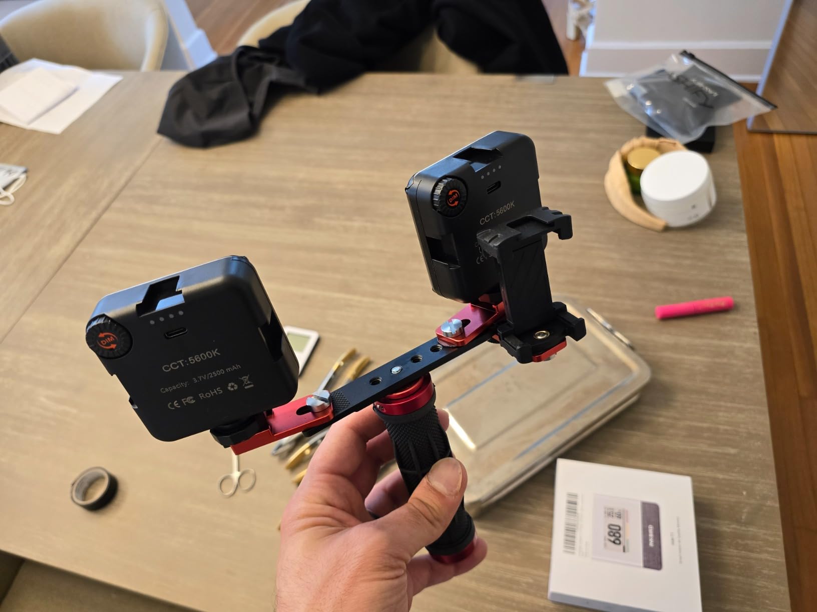 Dental Photography Aid, Oral Cell Phone Camera Fill Light Brightness Led Video Light Studio Lighting Kit for Home, Salon, Hospital customer photo 1