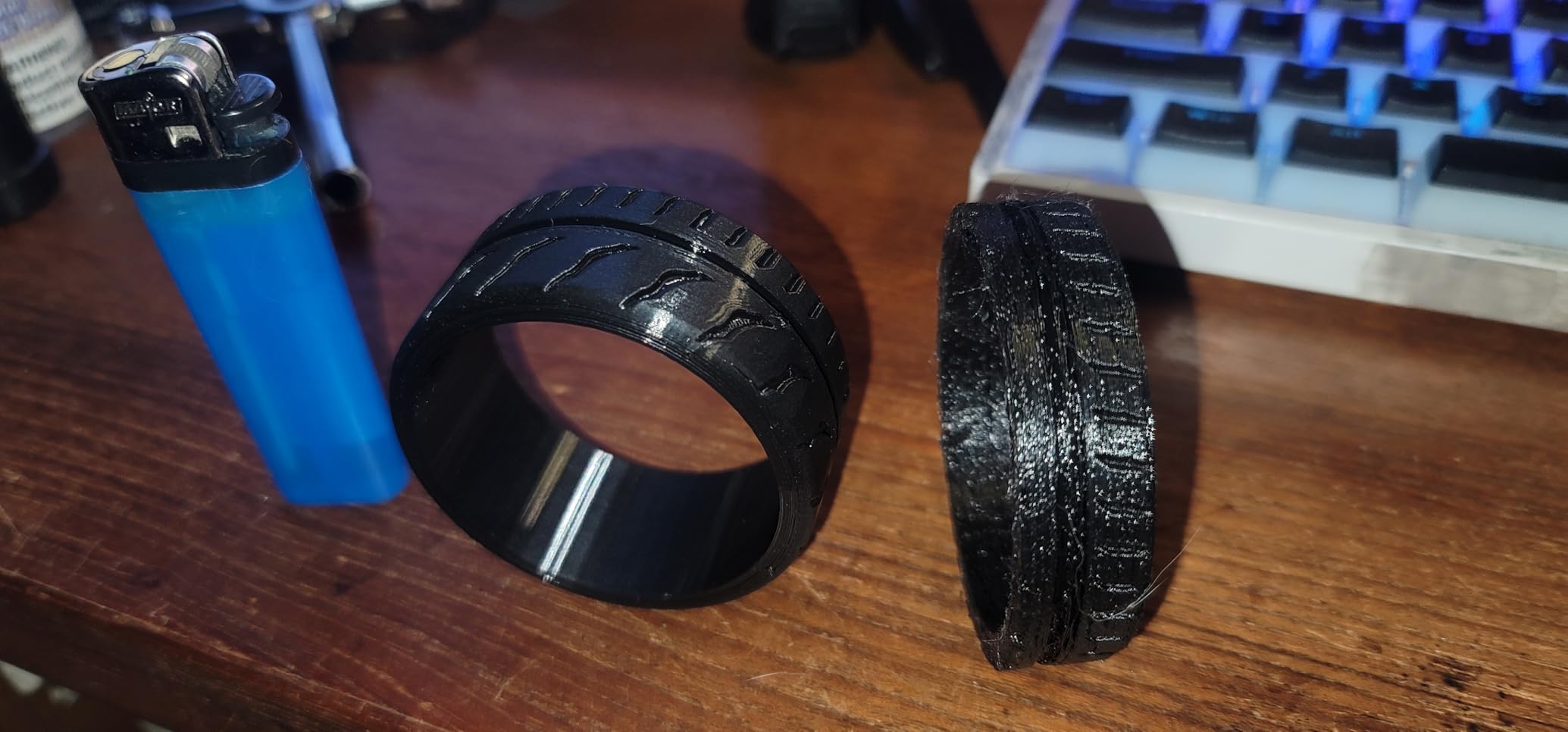 Creality TPU Filament 1.75, 95A 3D Printing Filament, High Hardness & Resilience, Soft Adhesive Material, Elastic, 1kg(2.2lbs) Flexible Filament 1.75mm, for 3D Printer (Black) customer photo 1
