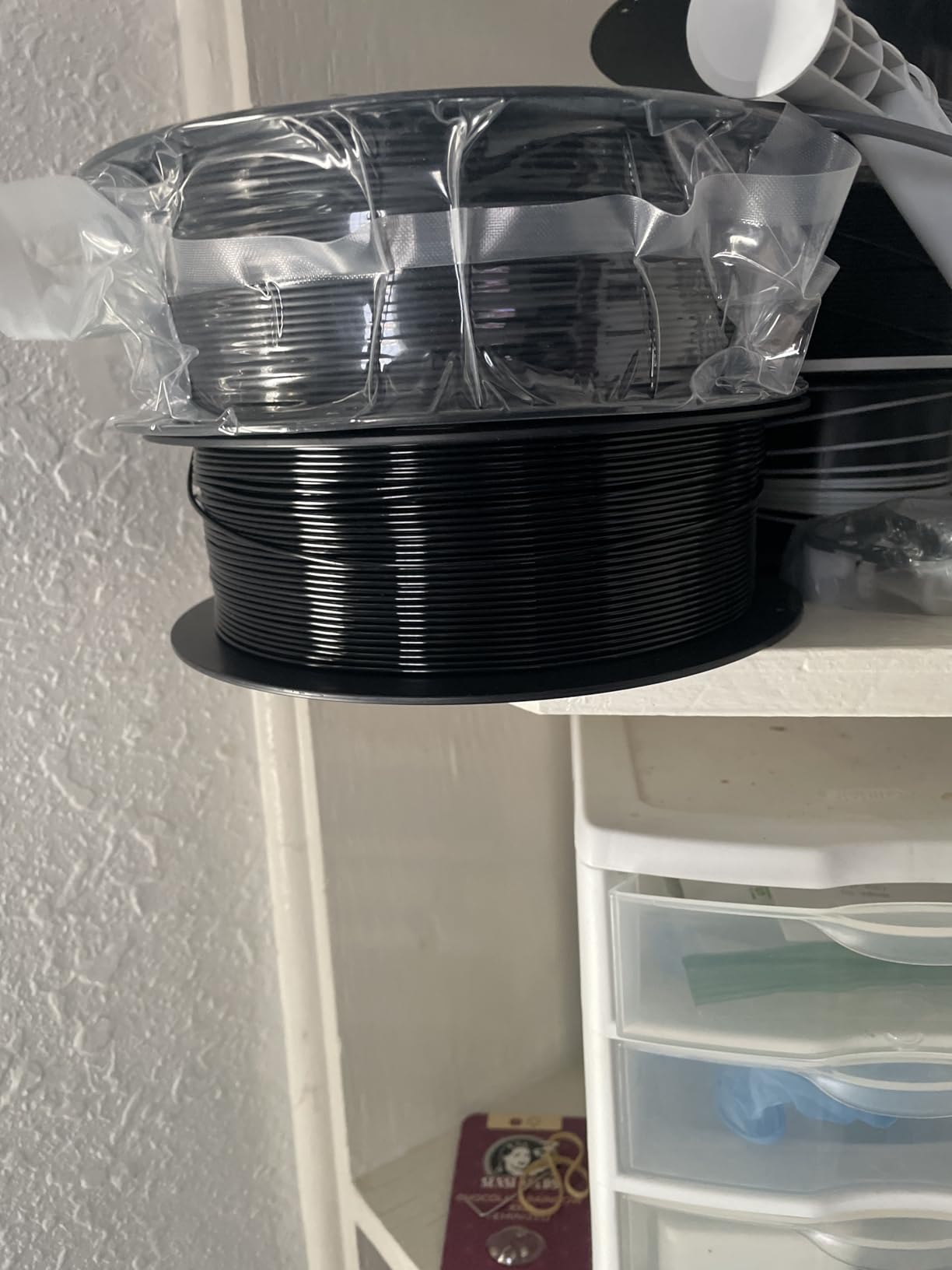 Creality TPU Filament 1.75, 95A 3D Printing Filament, High Hardness & Resilience, Soft Adhesive Material, Elastic, 1kg(2.2lbs) Flexible Filament 1.75mm, for 3D Printer (Black) customer photo 2