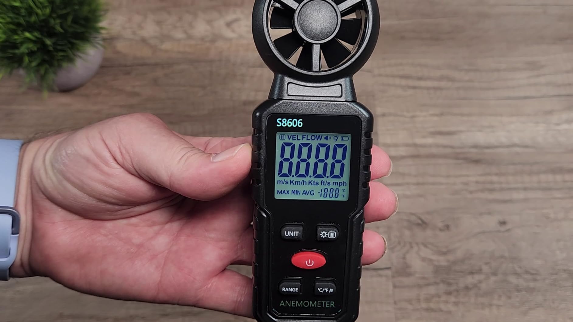 3 in 1 Handheld Anemometer Wind Speed Meter Gauge Speedometer Wind Level Tester Air Flow Meter Temperature Measuring Device Outdoor for Sailing Surfing Flying Shooting customer photo 1