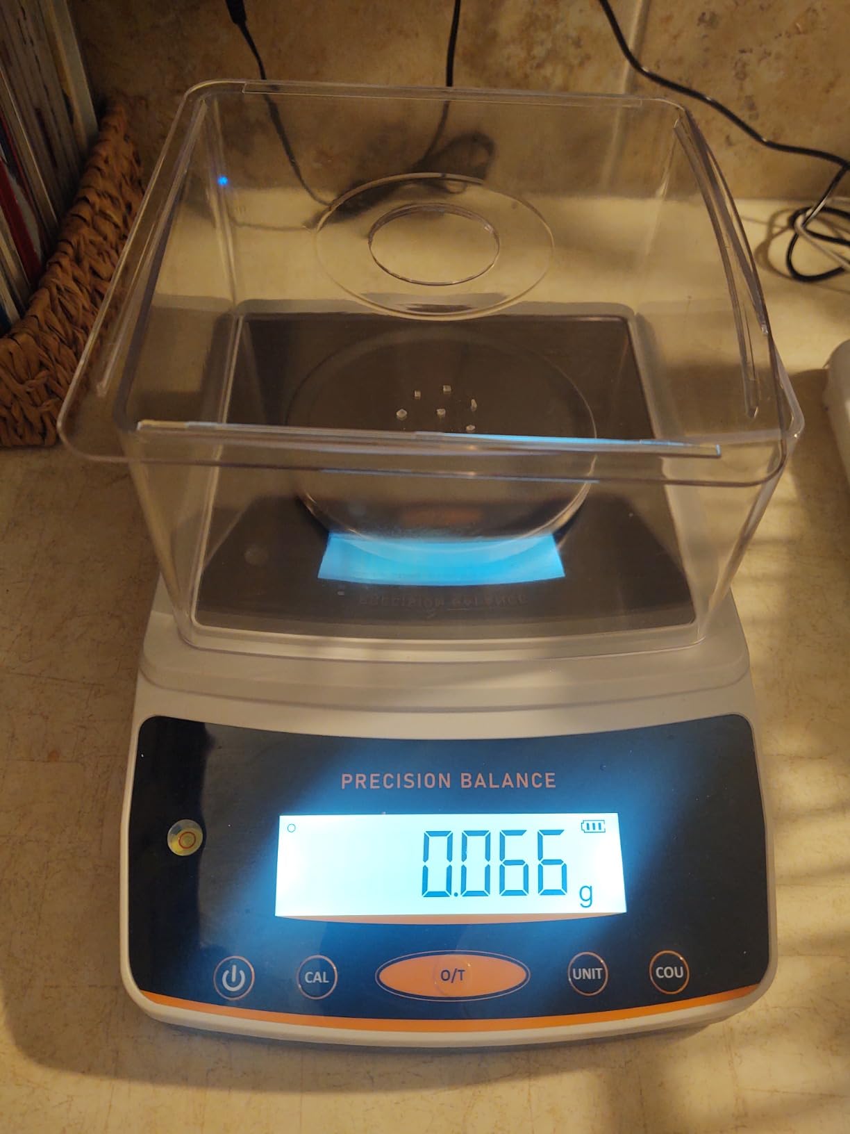 Bonvoisin Lab Analytical Balance 500g x 0.001g Precision Digital Scale .001 Gram Accuracy Laboratory Scientific Milligram Scale 17 Units Selectable customer photo 2